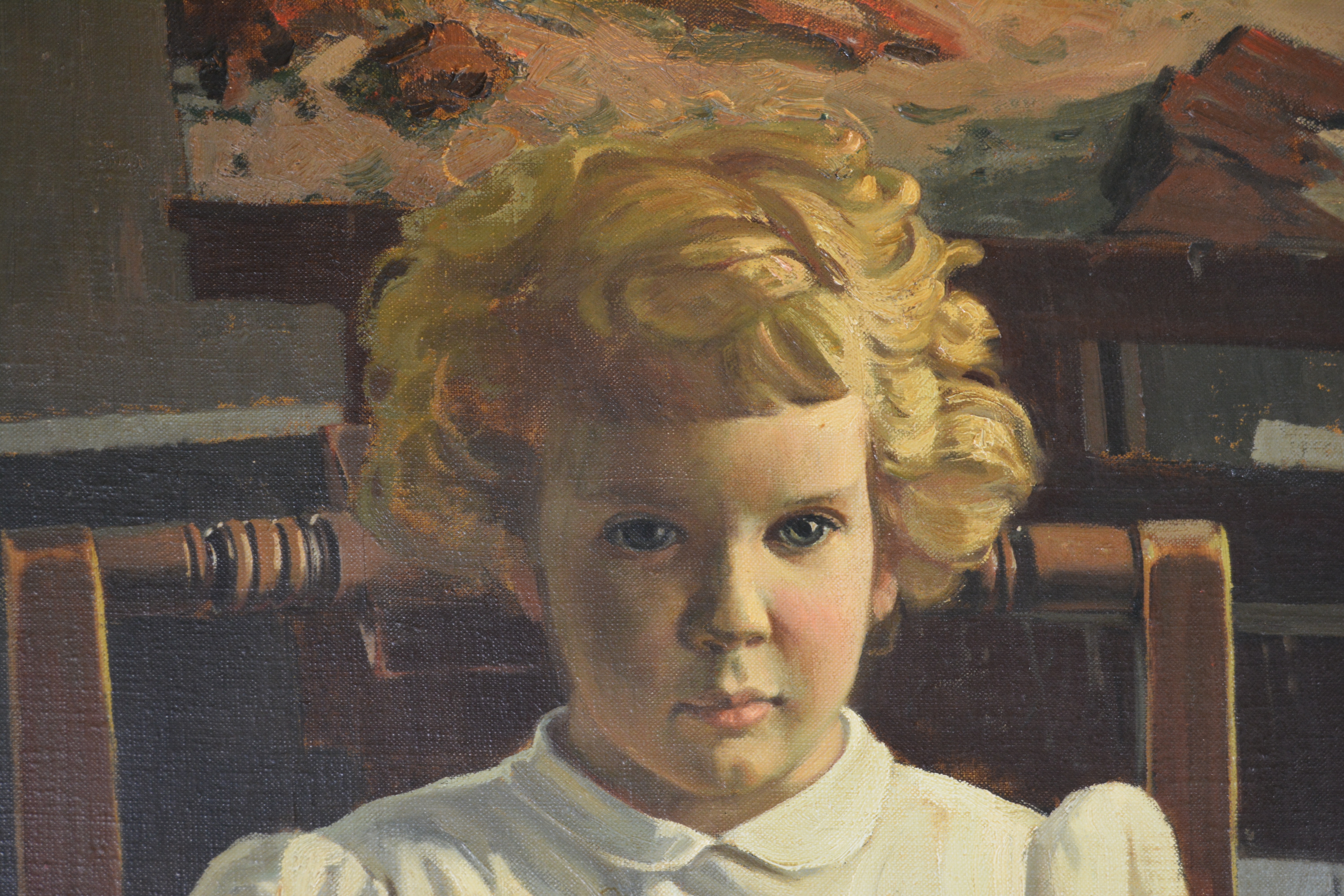 Edmond J. Fitzgerald Oil Painting "Portrait of Desme"