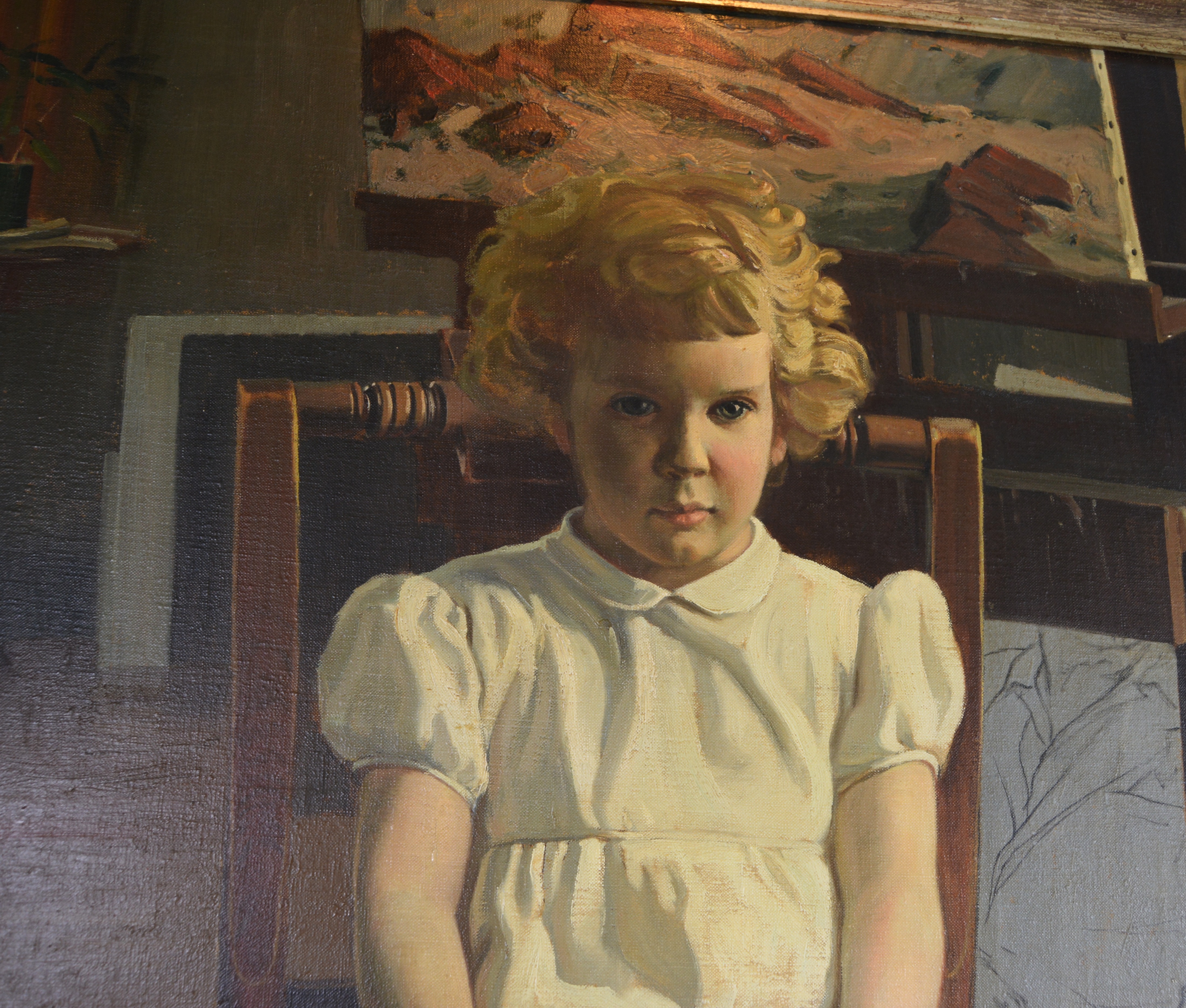 Edmond J. Fitzgerald Oil Painting "Portrait of Desme"