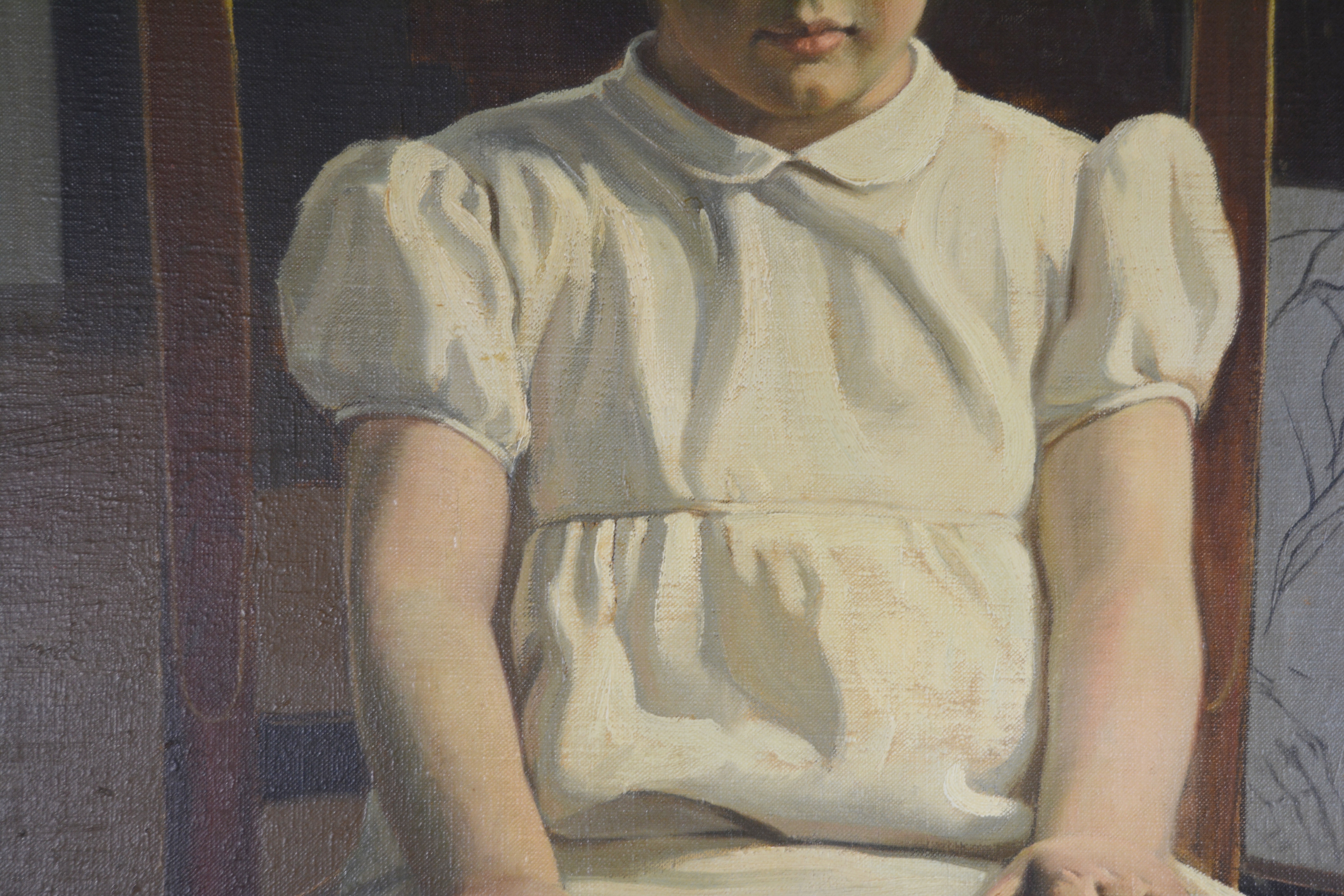 Edmond J. Fitzgerald Oil Painting "Portrait of Desme"