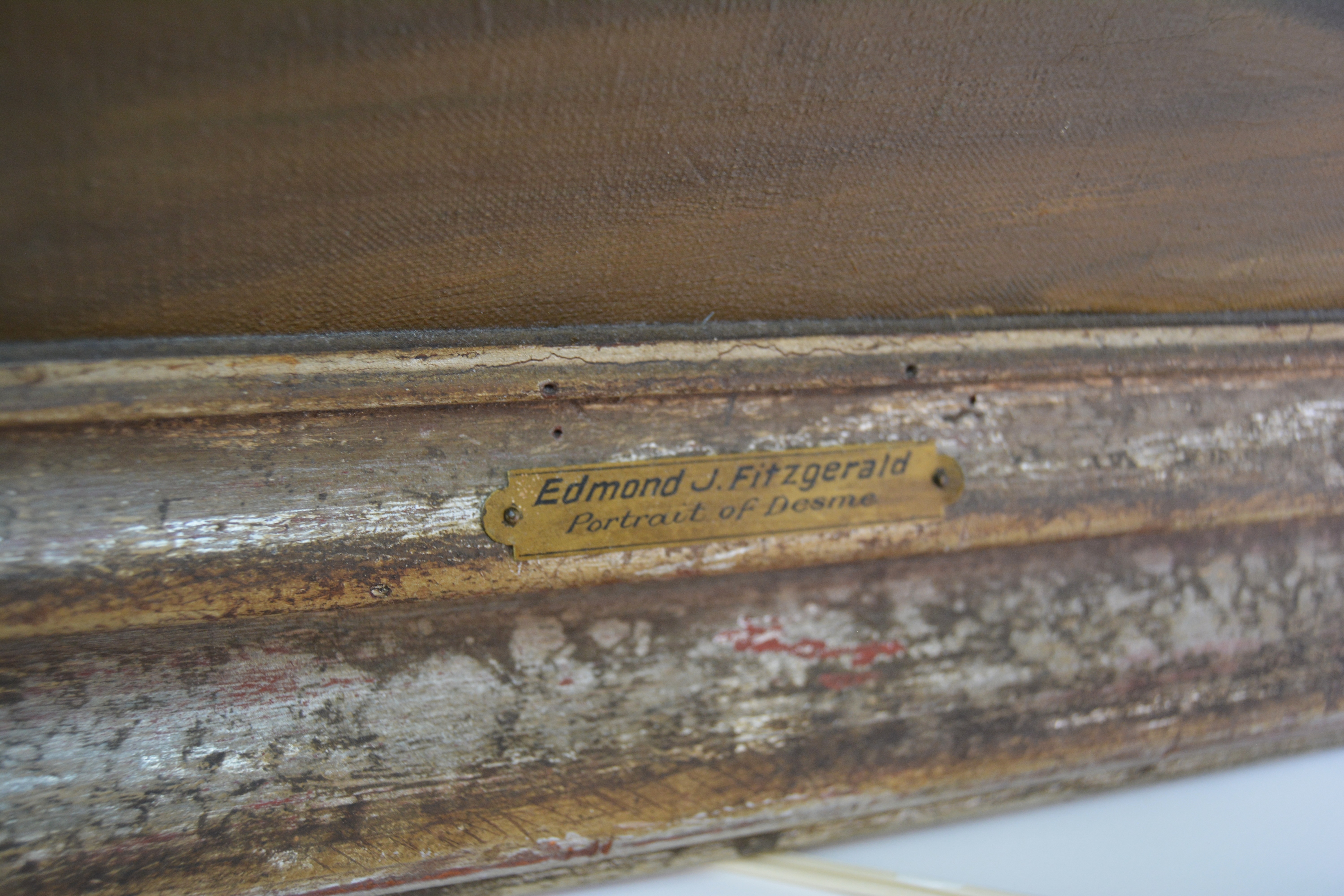 Edmond J. Fitzgerald Oil Painting "Portrait of Desme"