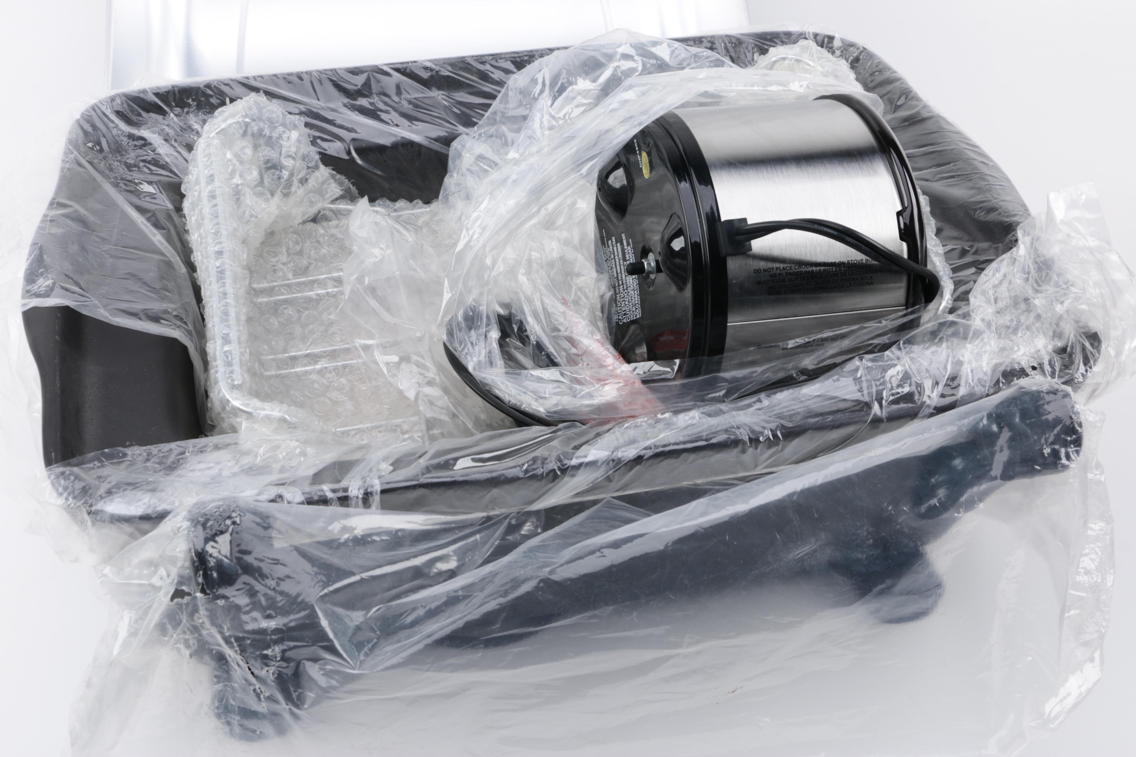 Crock-Pot BBQ Pit, Farberware Coffee Maker, Zojirushi Air Pot, and More