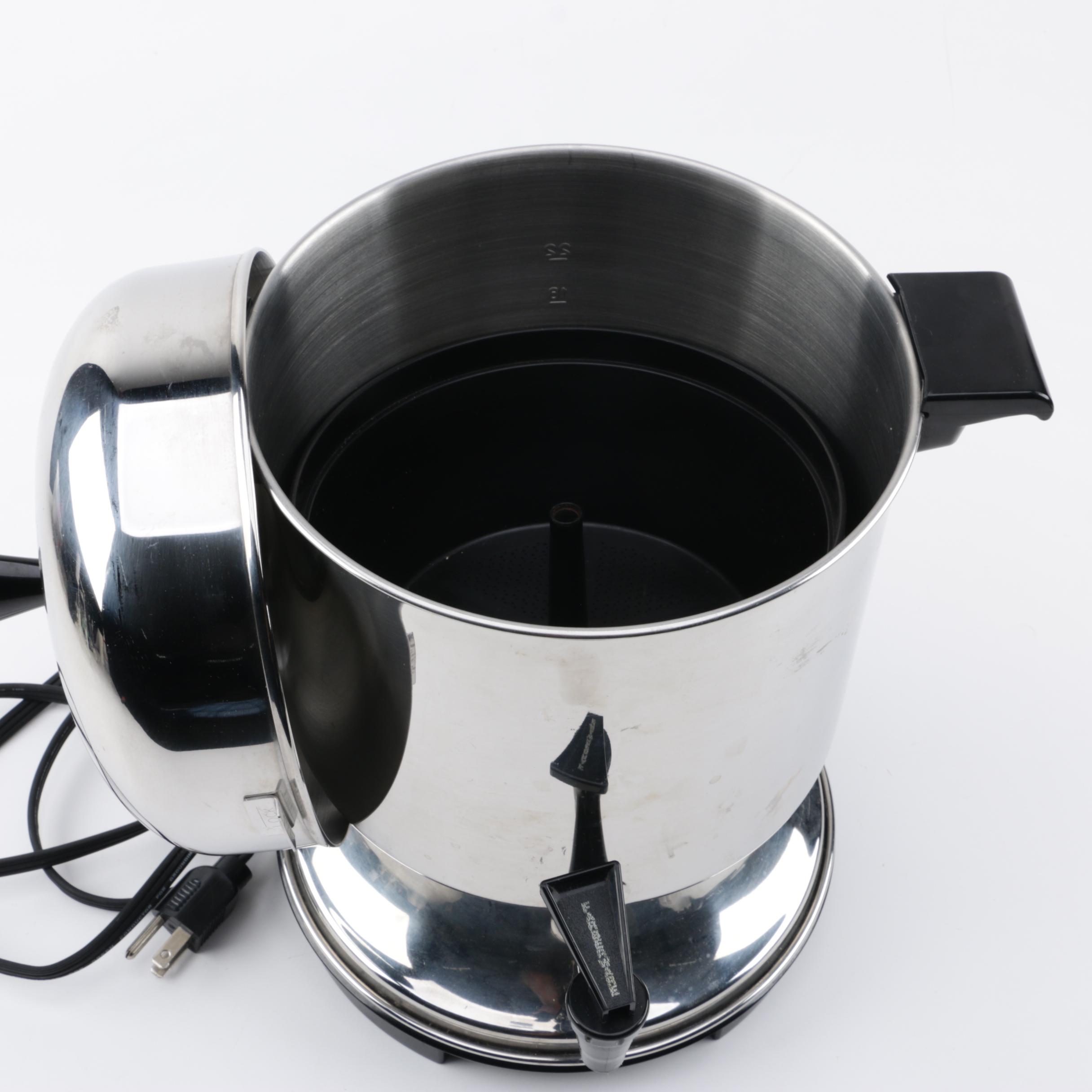 Crock-Pot BBQ Pit, Farberware Coffee Maker, Zojirushi Air Pot, and More