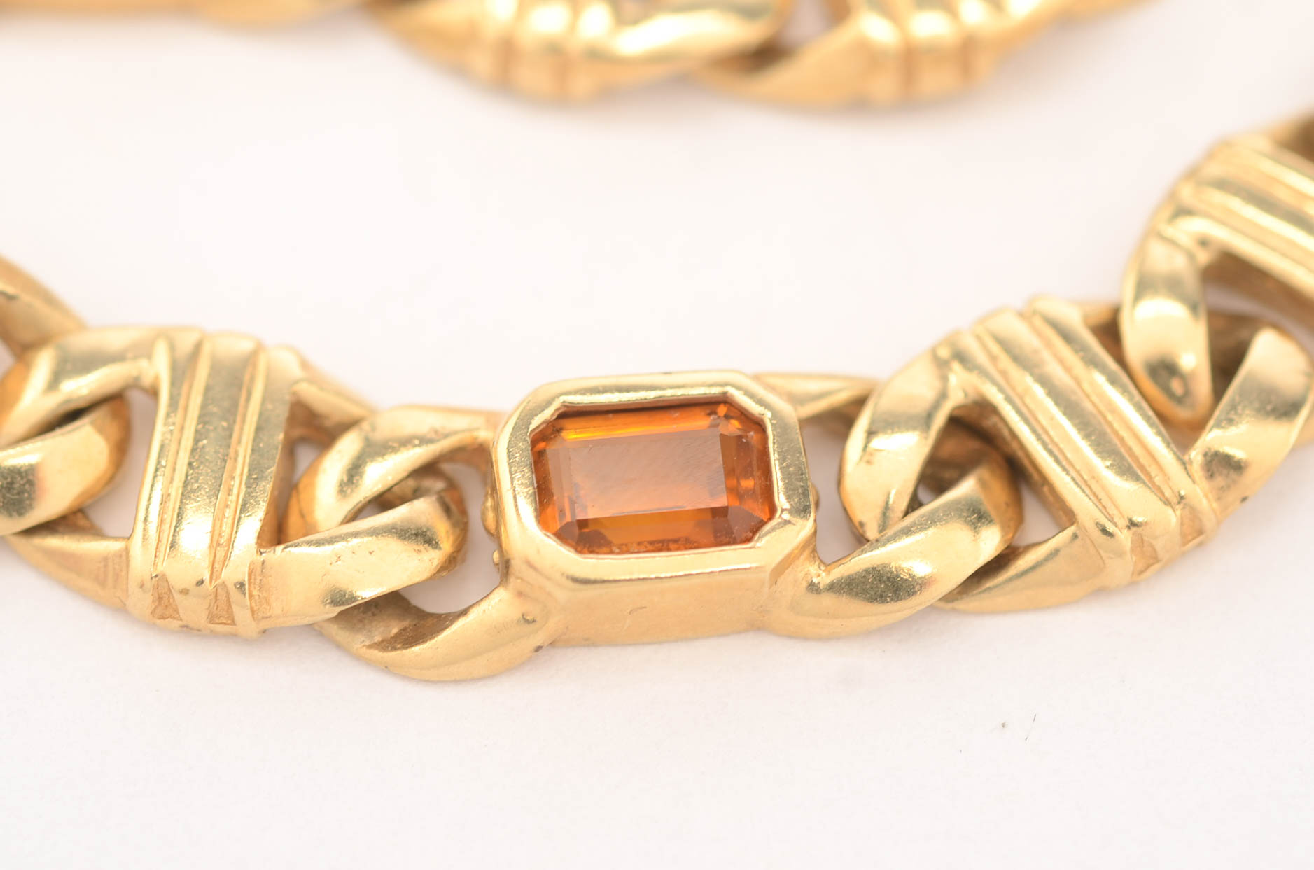 14K Yellow Gold and Gemstone Necklace