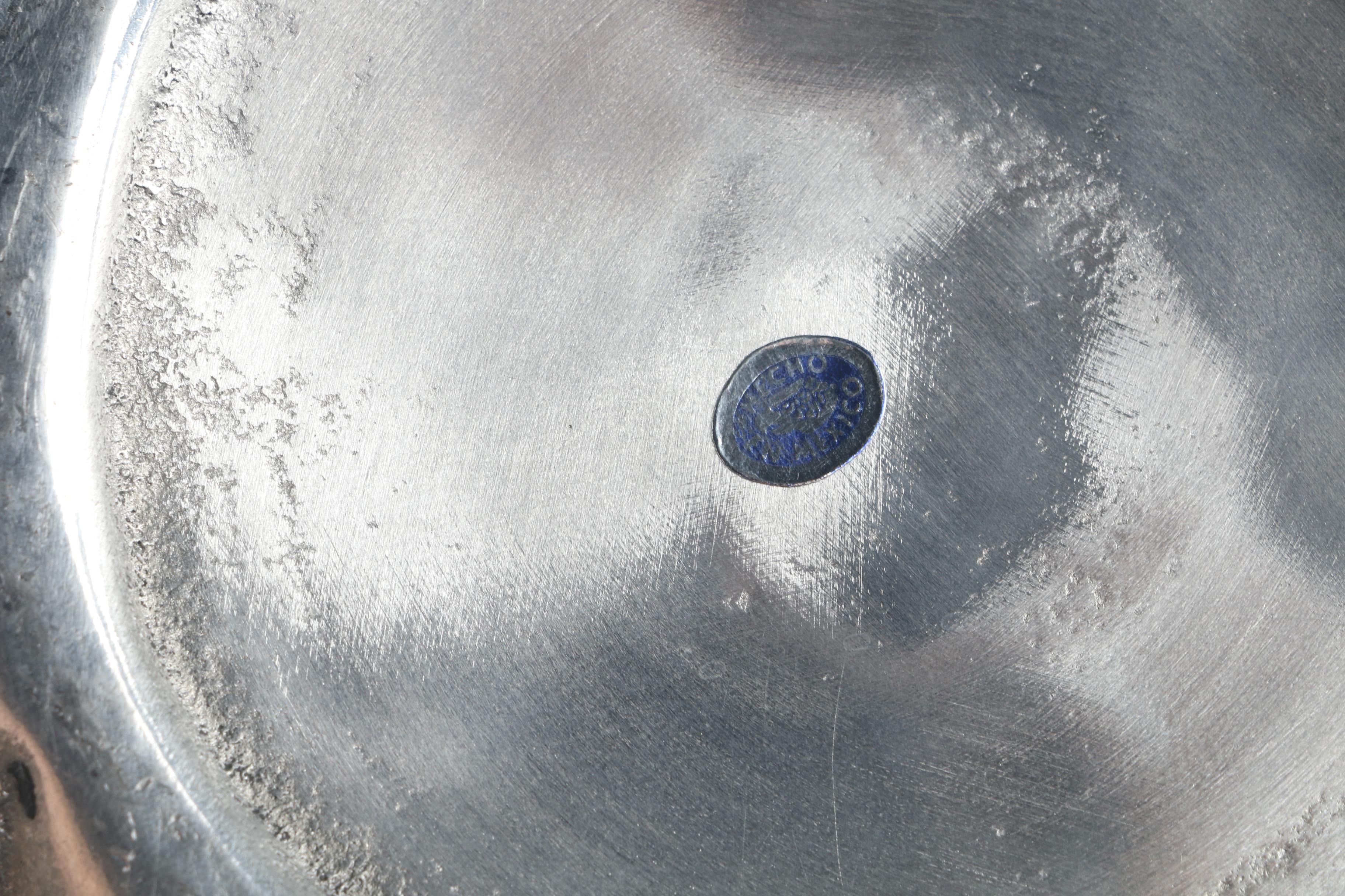 Mexican Metal Leaf Style Salad Bowls with Serving Utensils