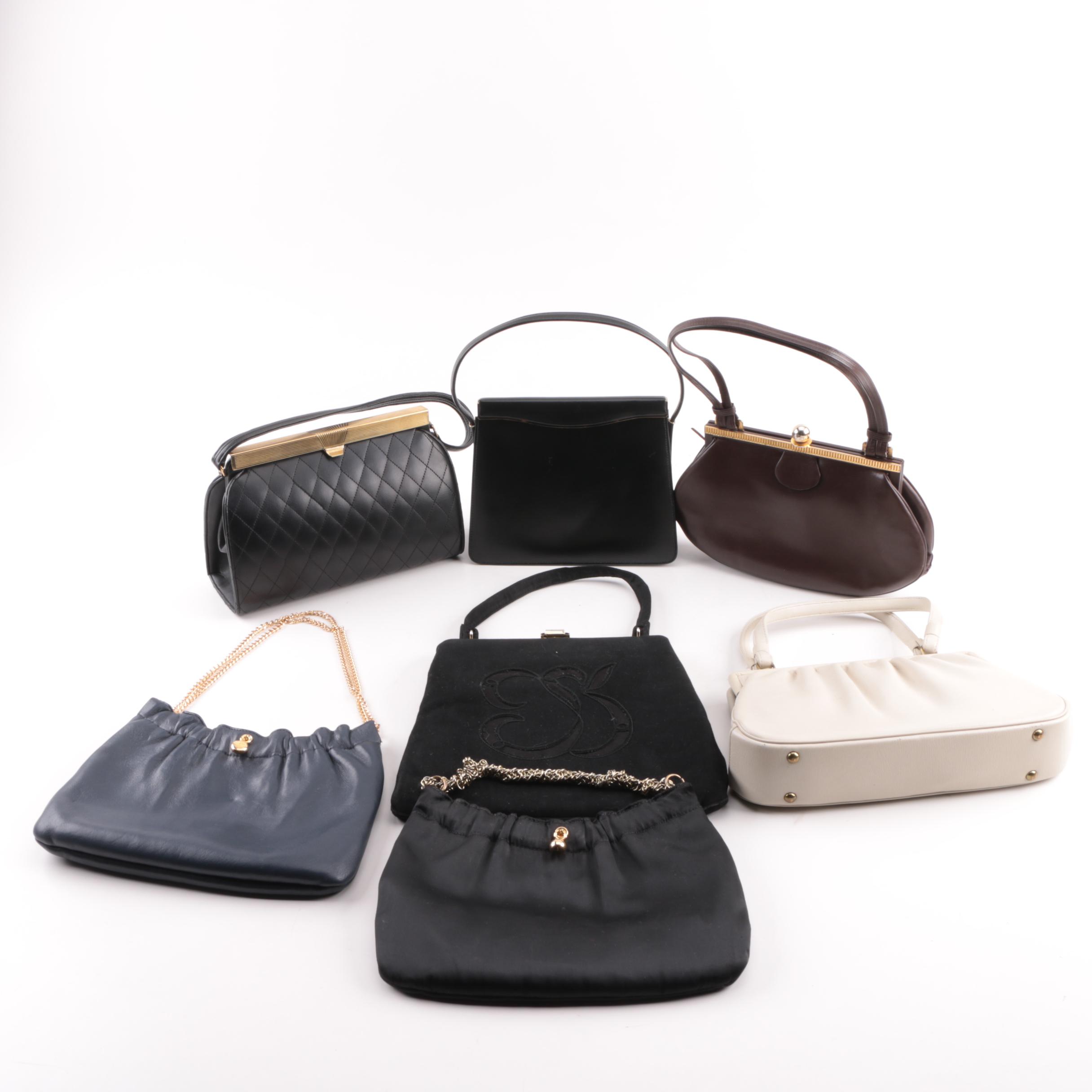 1960s Structured Handbags Including A L'Osurve Matique Paris, Andé and Etra
