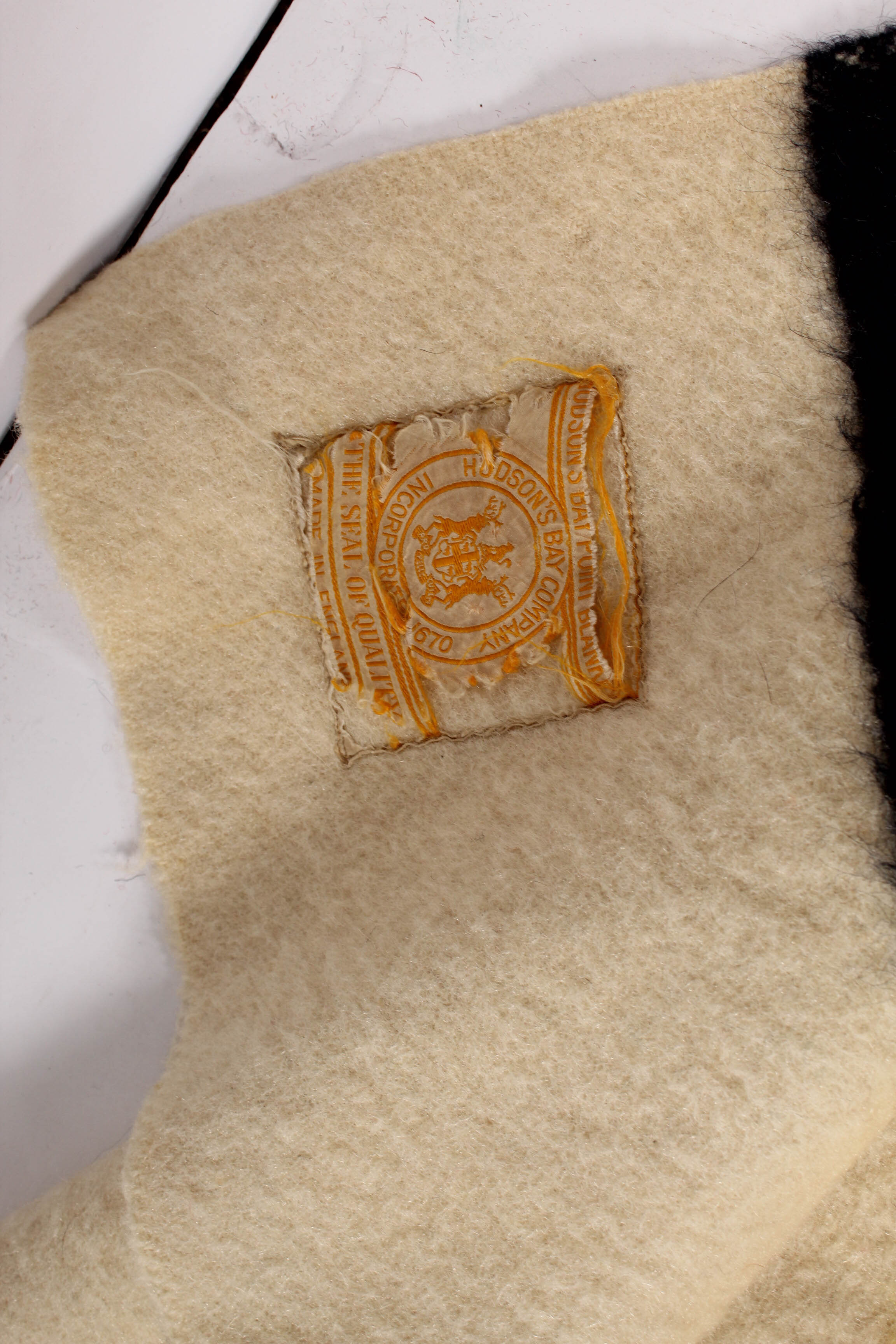 Vintage Hudson's Bay Point Wool Blanket