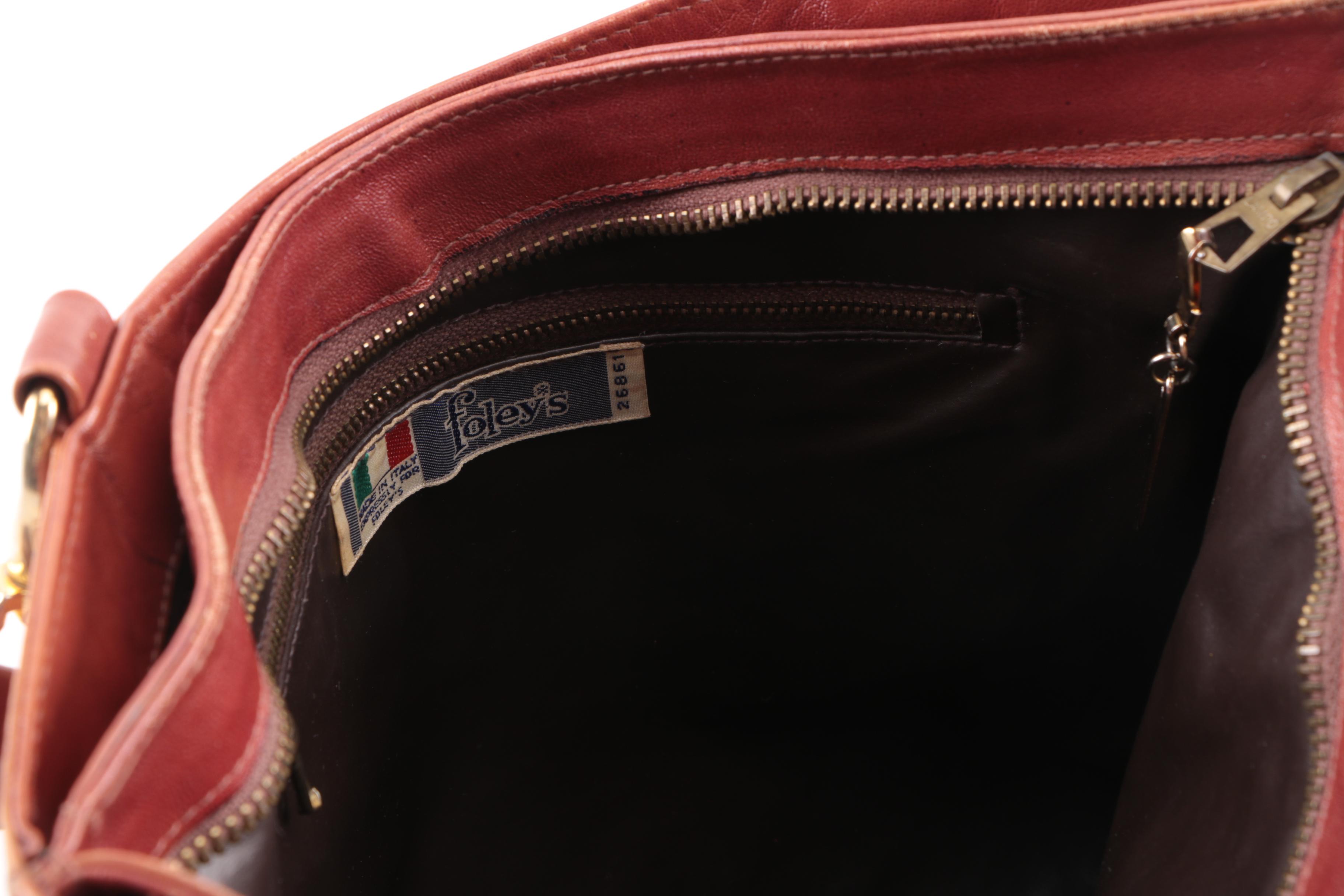 1960s and 1970s Leather Handbags Including Giorgio Armani