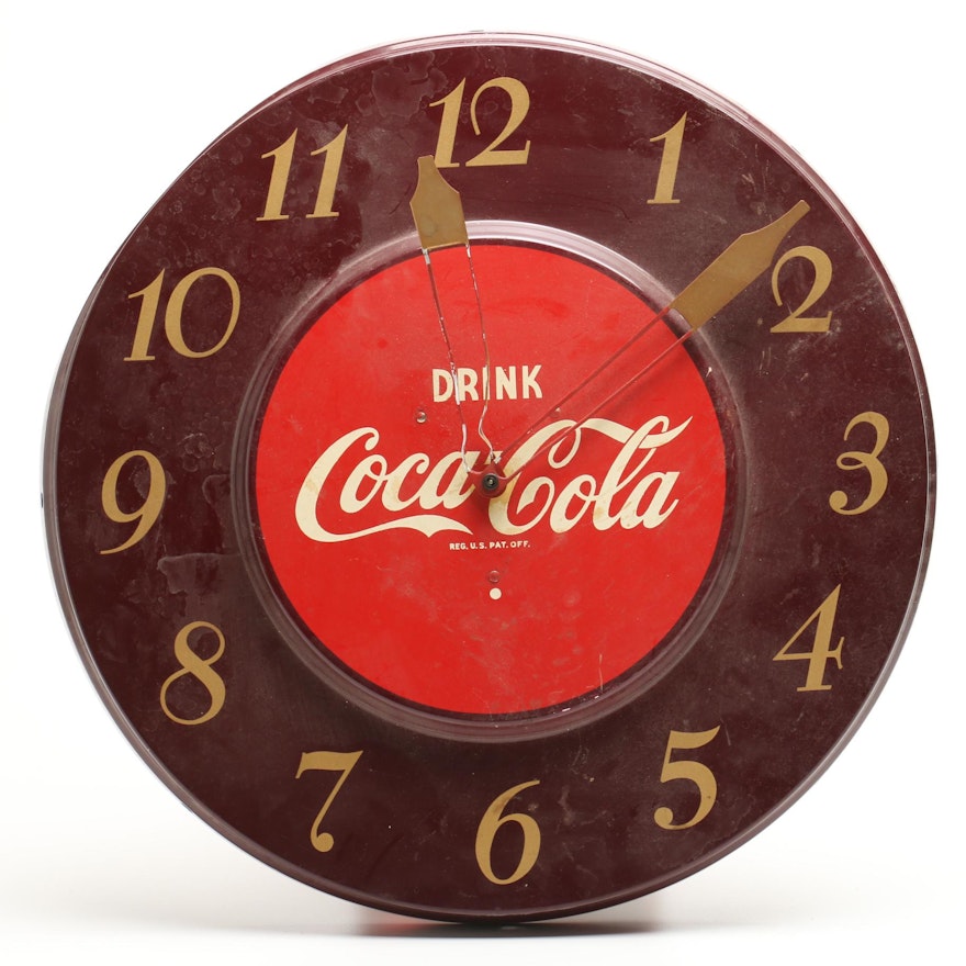 Vintage "Coca-Cola" Advertising Wall Clock