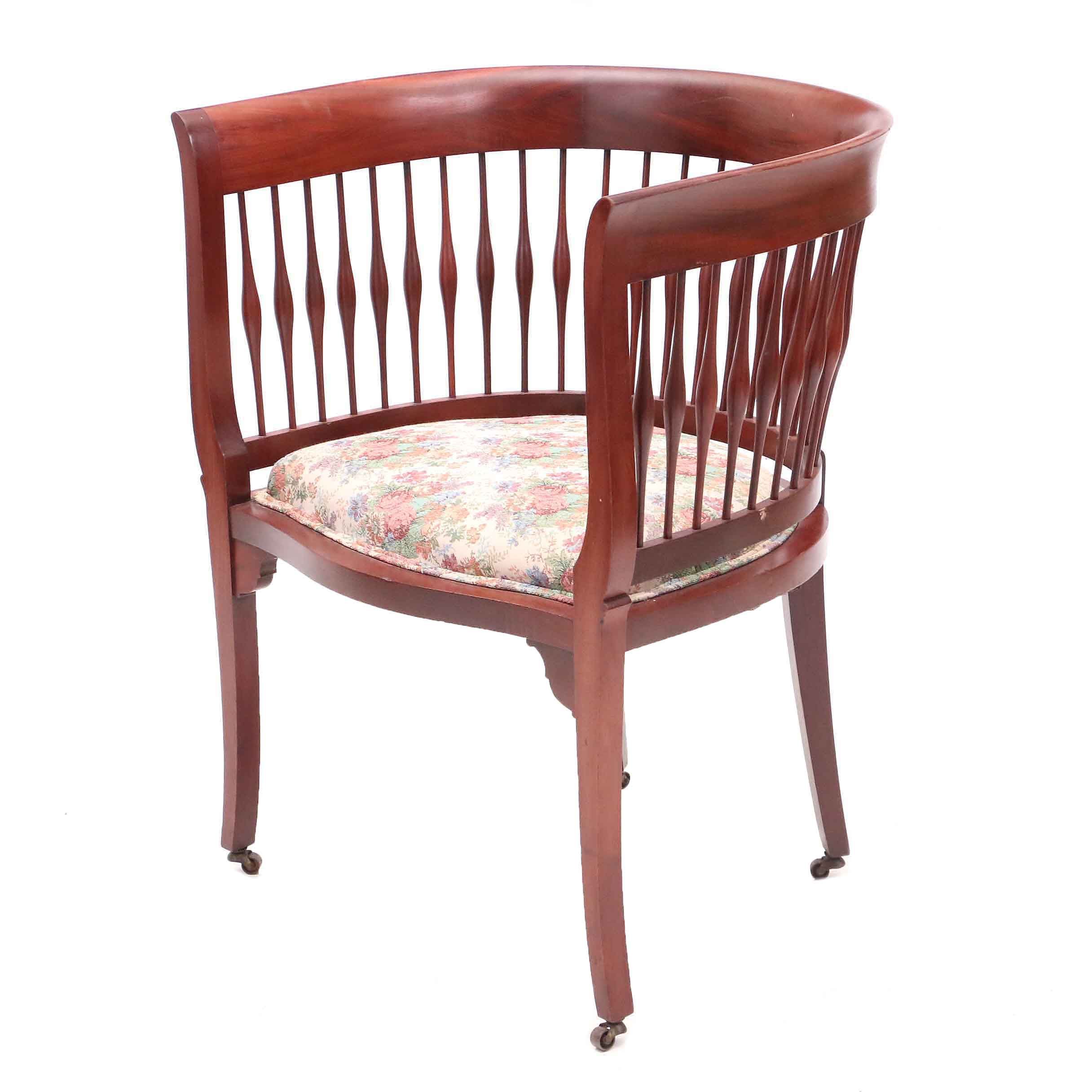 Vintage Barrel Back Chair