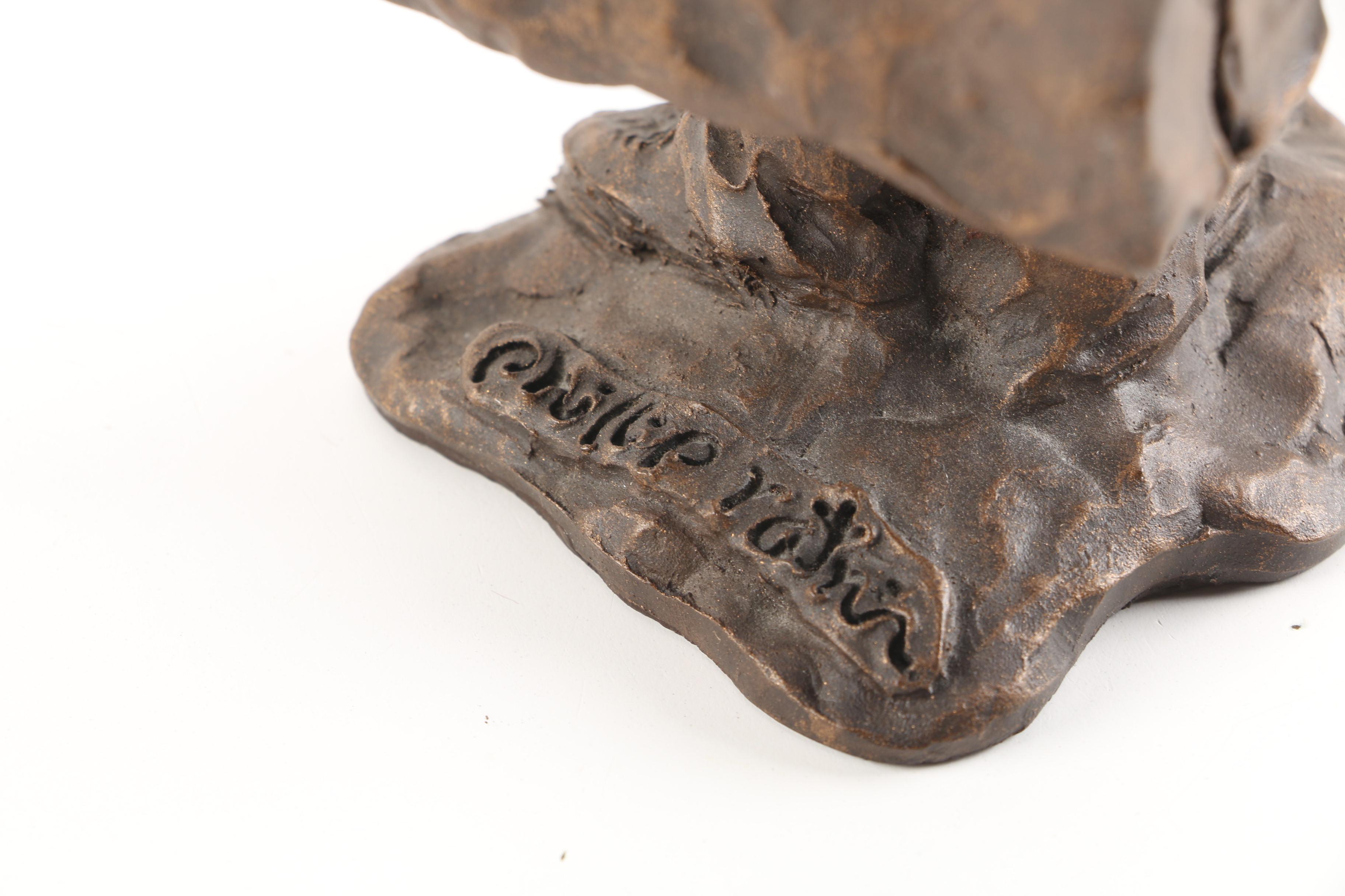 Phillip Ratner Metal Sculpture "Ellis Island Arrival"