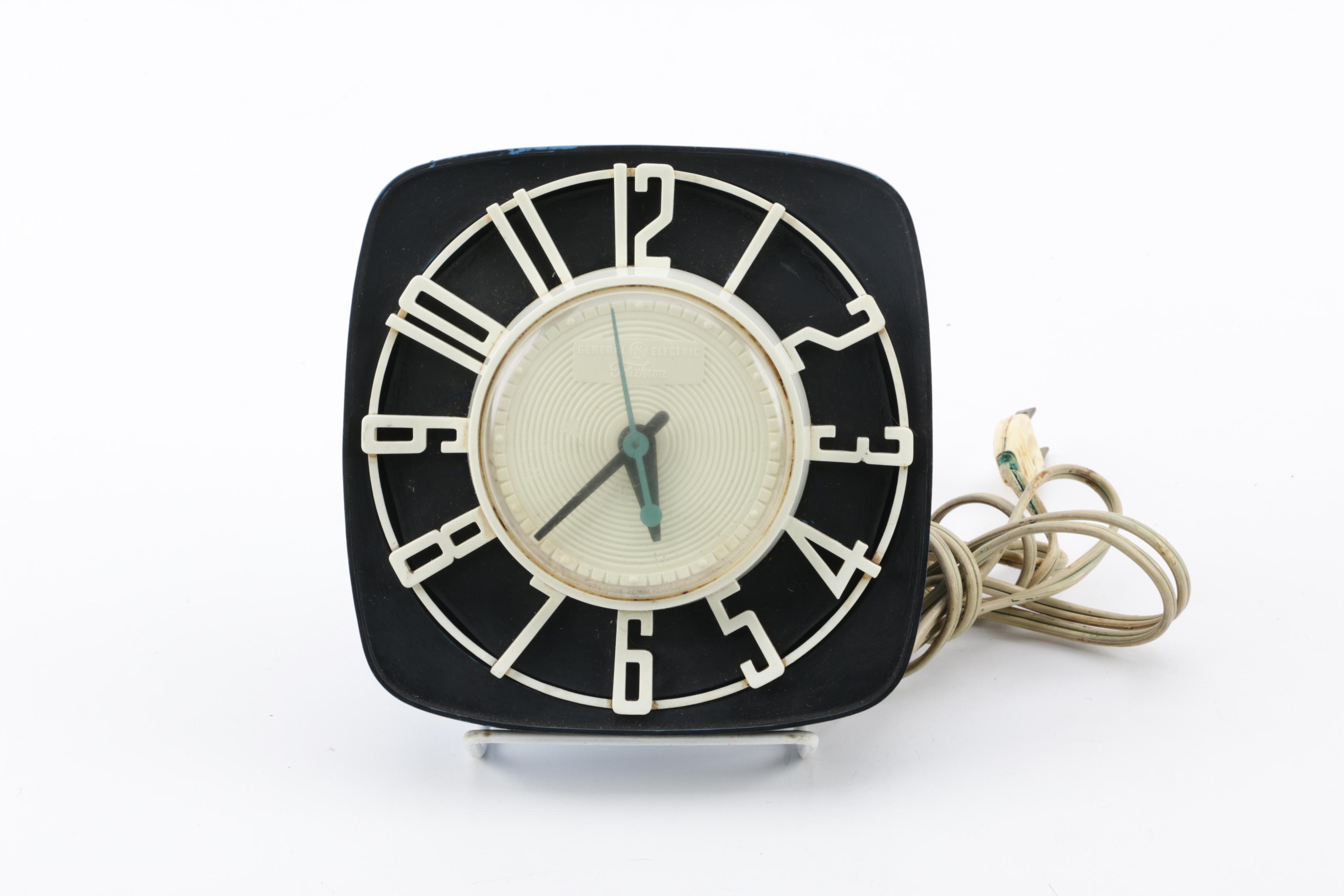 Mid Century General Electric Telechron Wall Clock