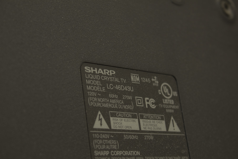 Sharp Aquos 46" LCD HDTV