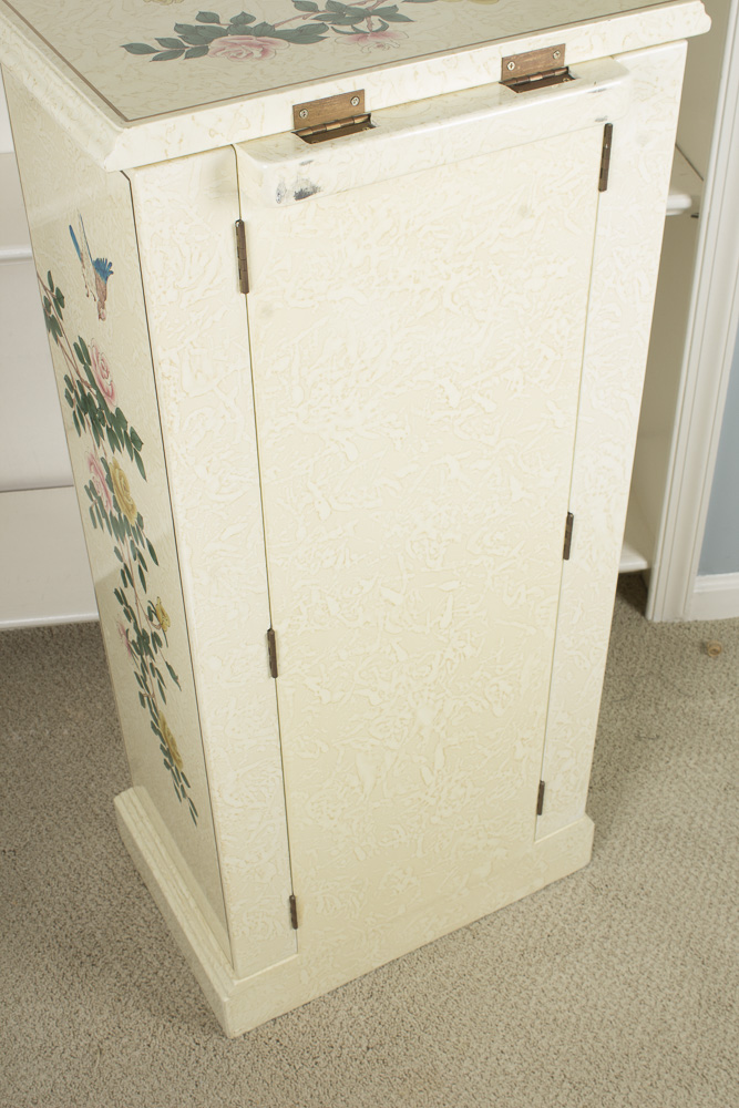 White Painted Jewelry Chest
