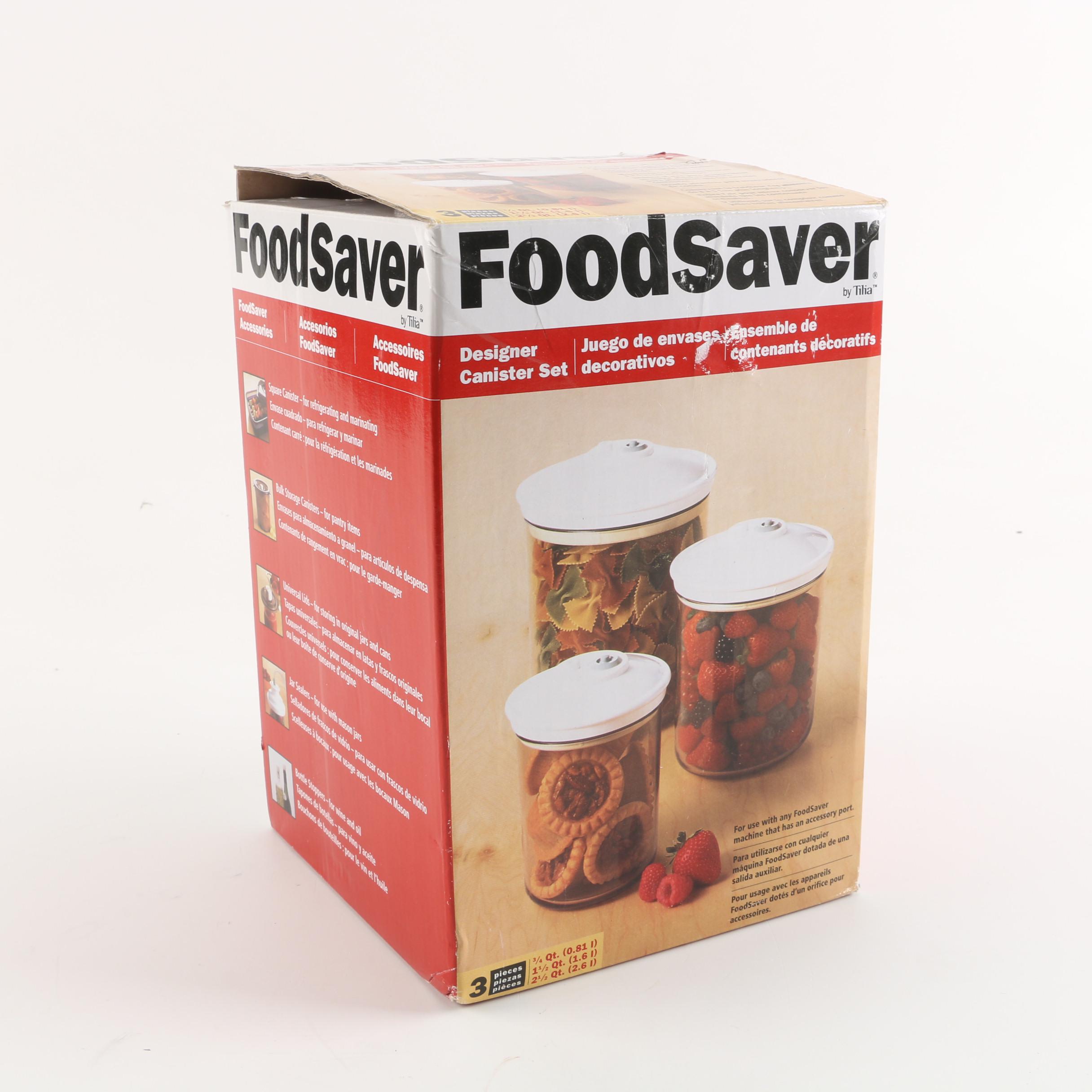 FoodSaver Bag Sealer Including FoodSaver Designer Canister Set