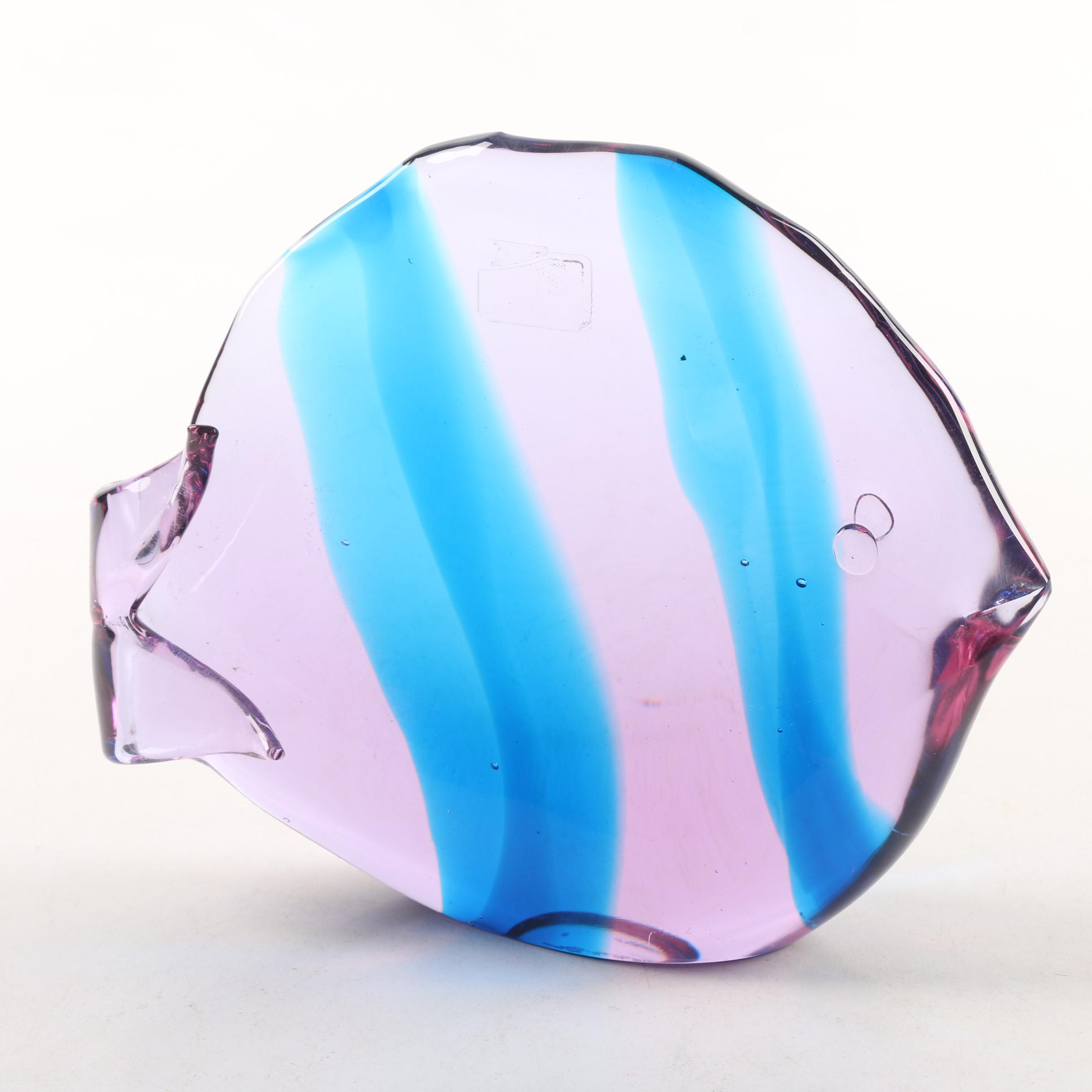Renato Anatrà Murano Glass Fish Sculpture