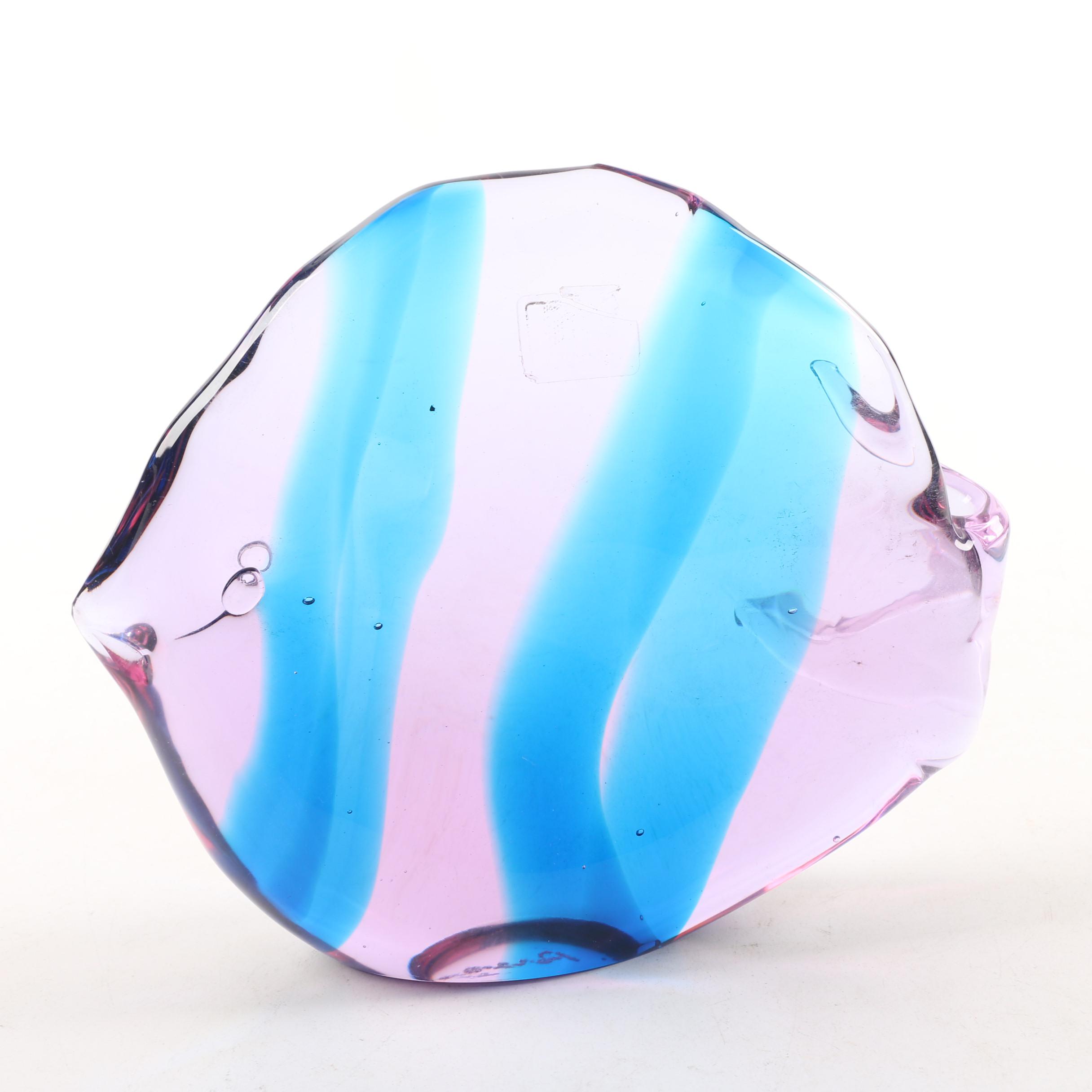 Renato Anatrà Murano Glass Fish Sculpture