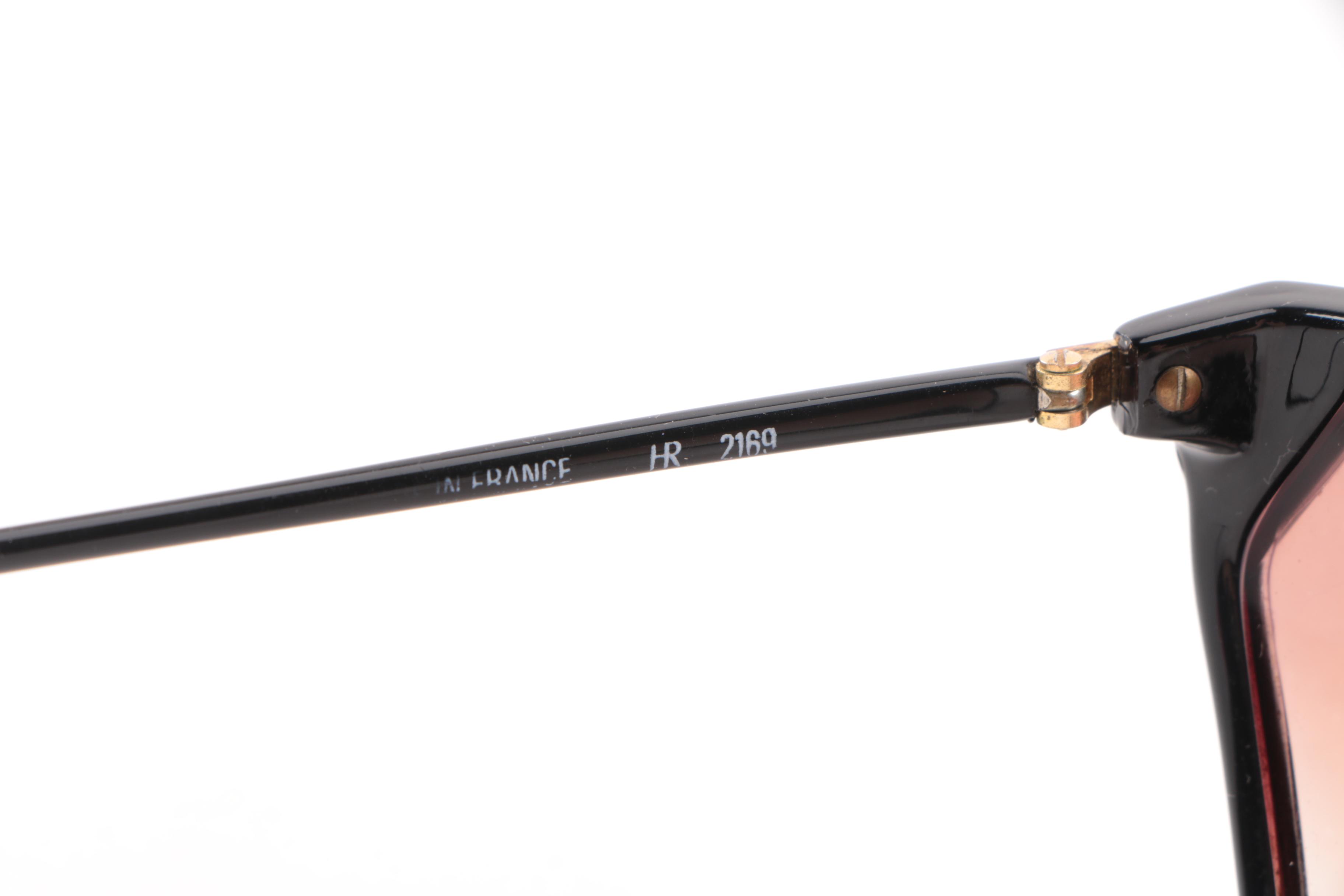 1980s Vintage Helena Rubenstein HR 2169 Geometric Prescription Sunglasses