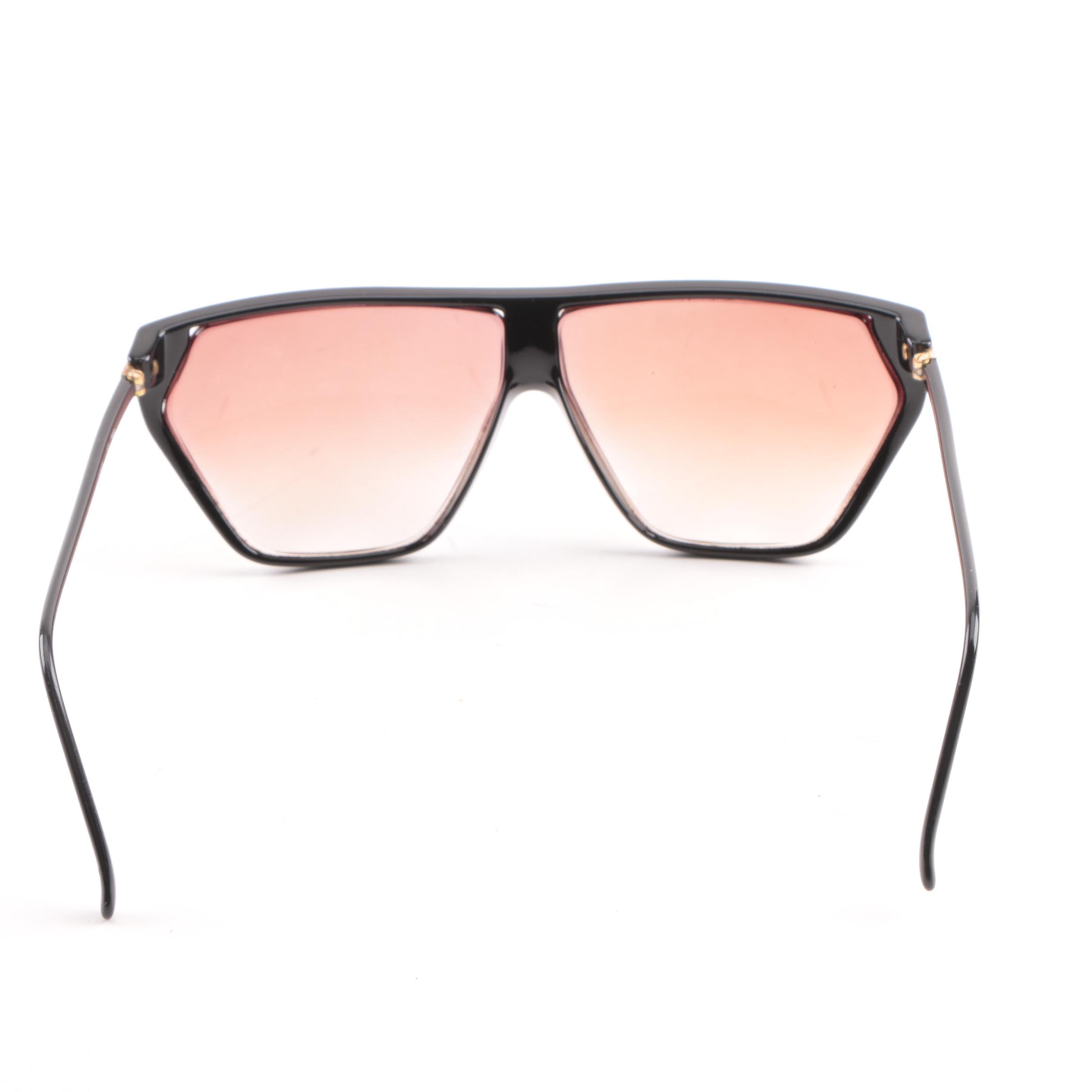 1980s Vintage Helena Rubenstein HR 2169 Geometric Prescription Sunglasses