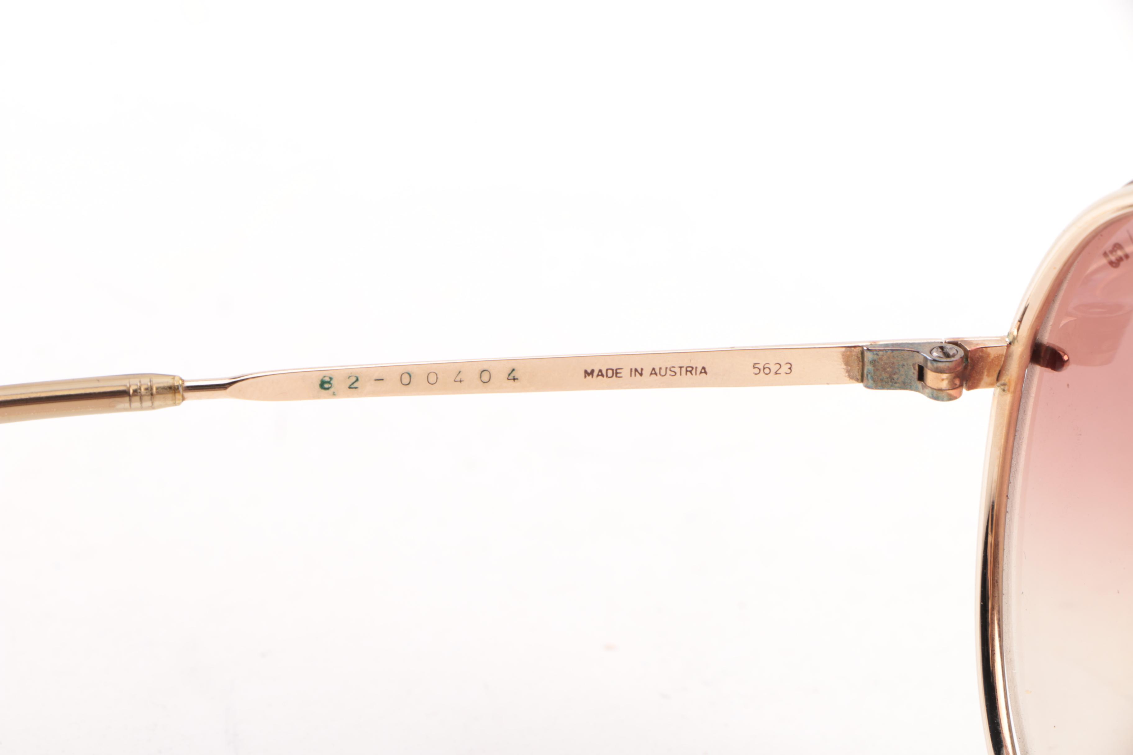 1980s Vintage Carrera Porsche Design Aviator Sunglasses