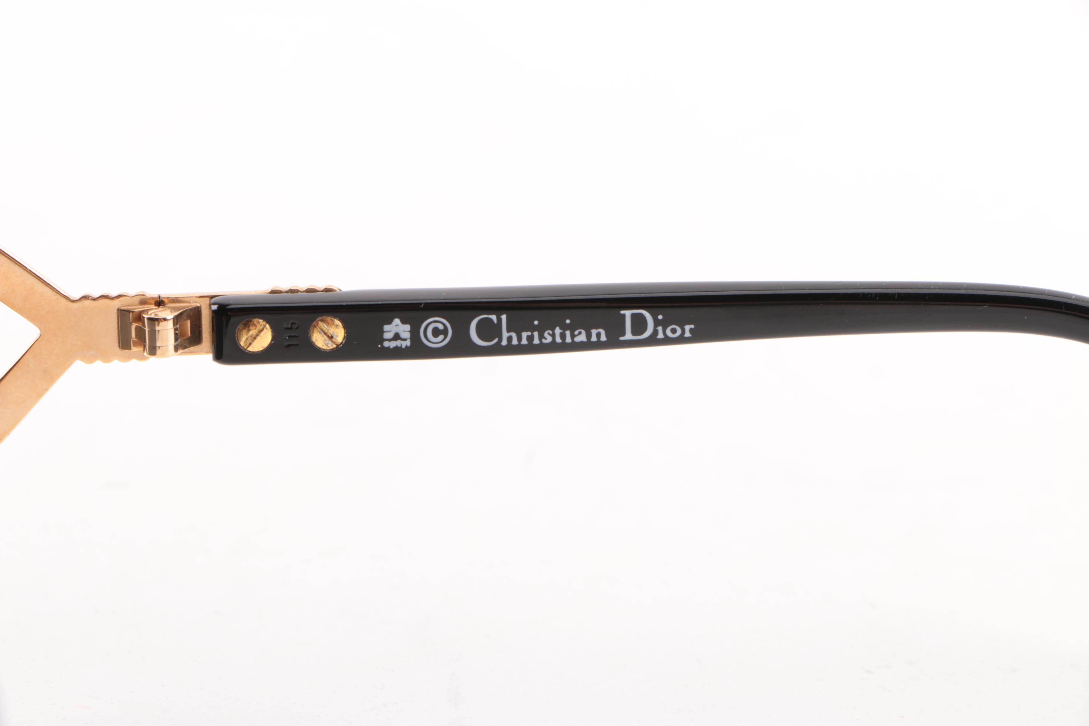 1980s Vintage Christian Dior 2434 Shield Sunglasses