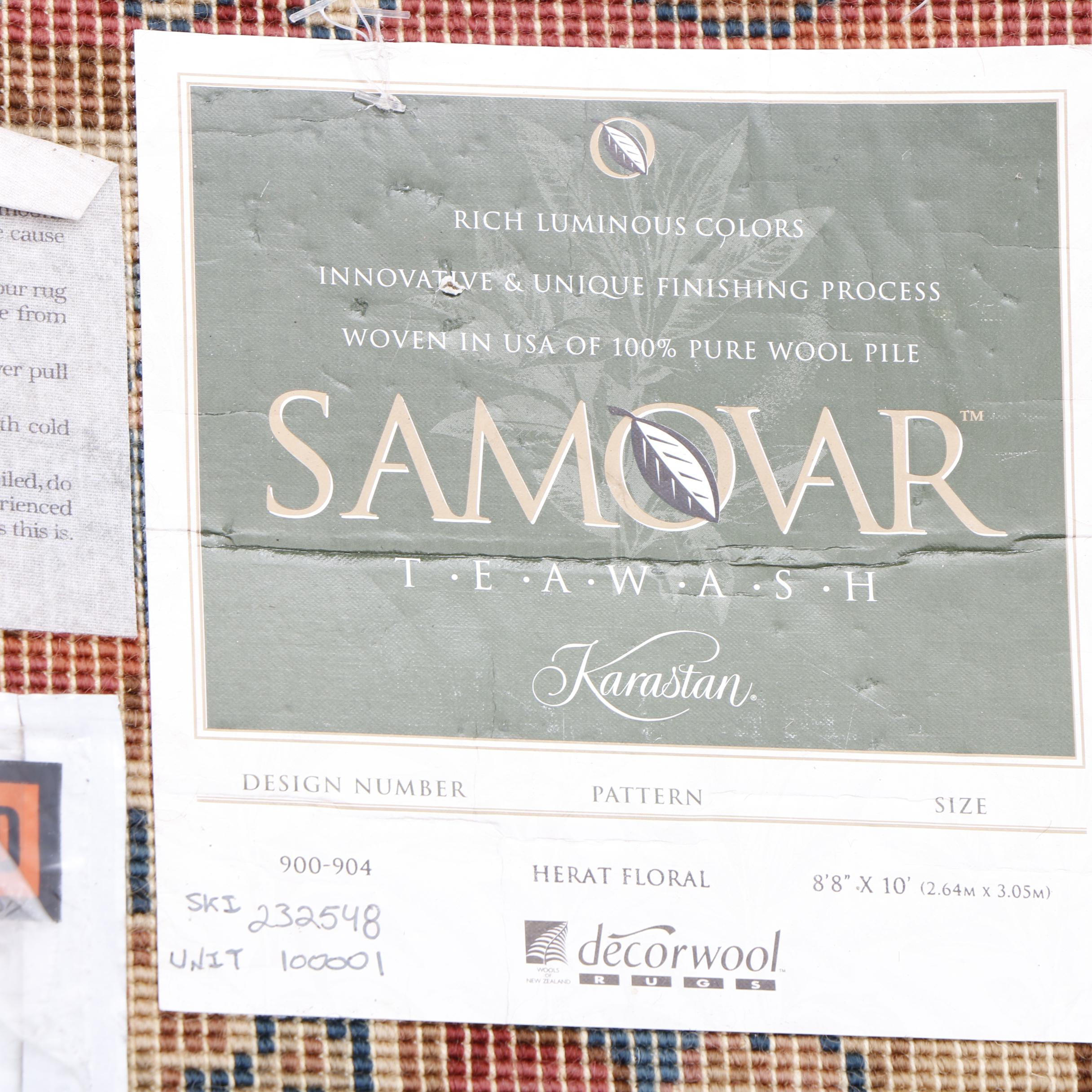 Karastan Samovar Collection "Floral Herat" Wool Area Rug