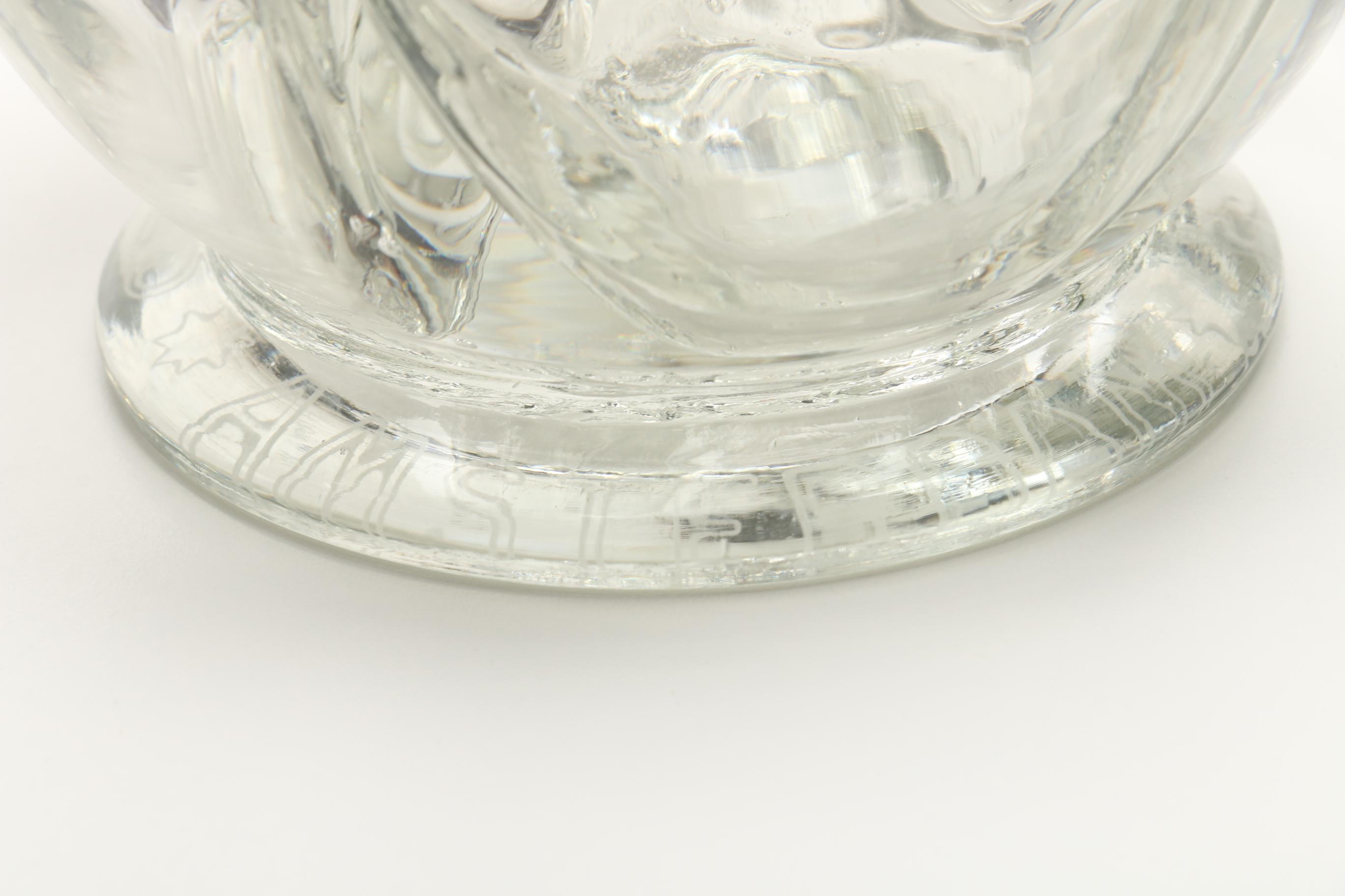 Decorative Decanters Featuring a French Blown Glass Four Chamber Decanter