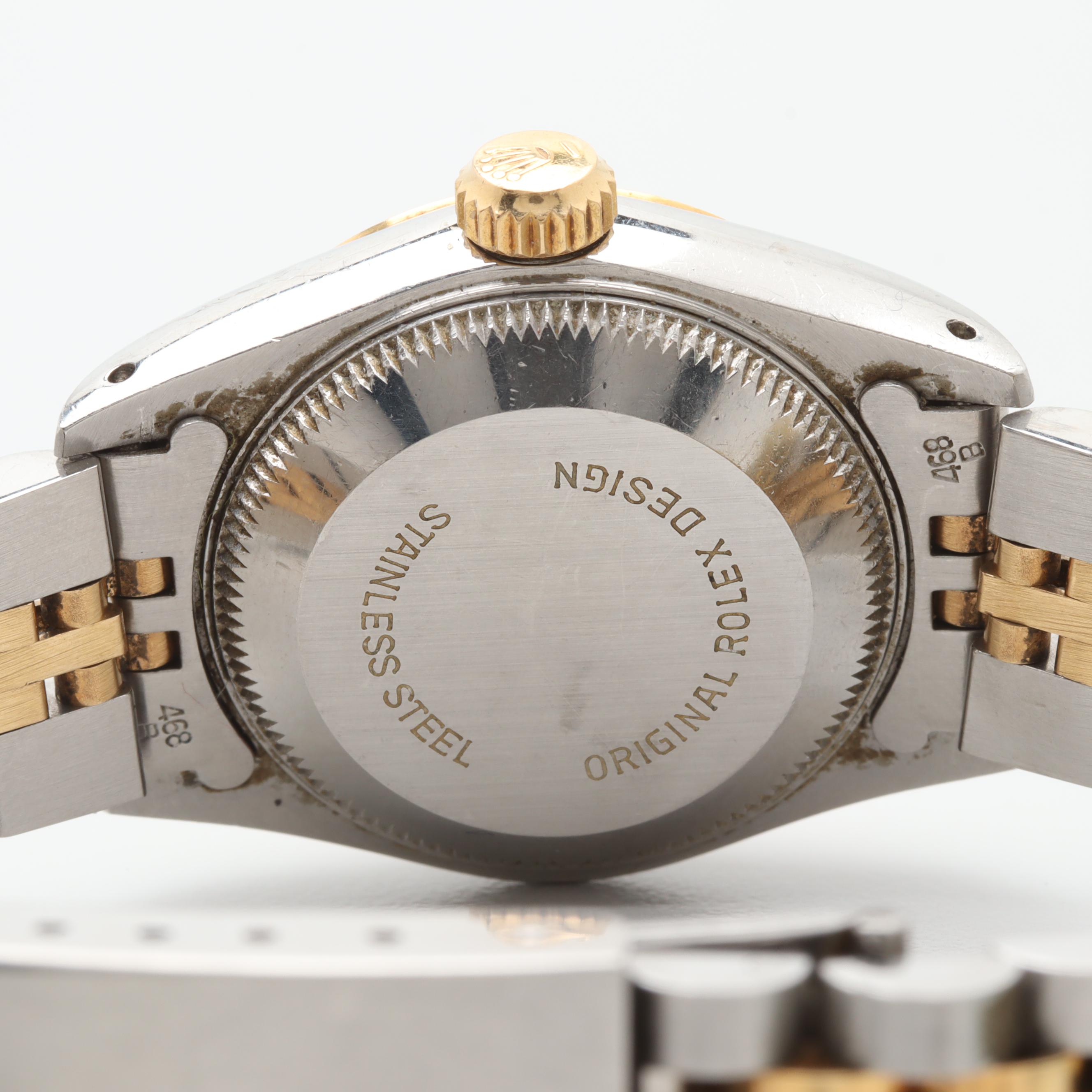 Circa 1986 Rolex Diamond and Mother of Pearl Watch with 18K Accents