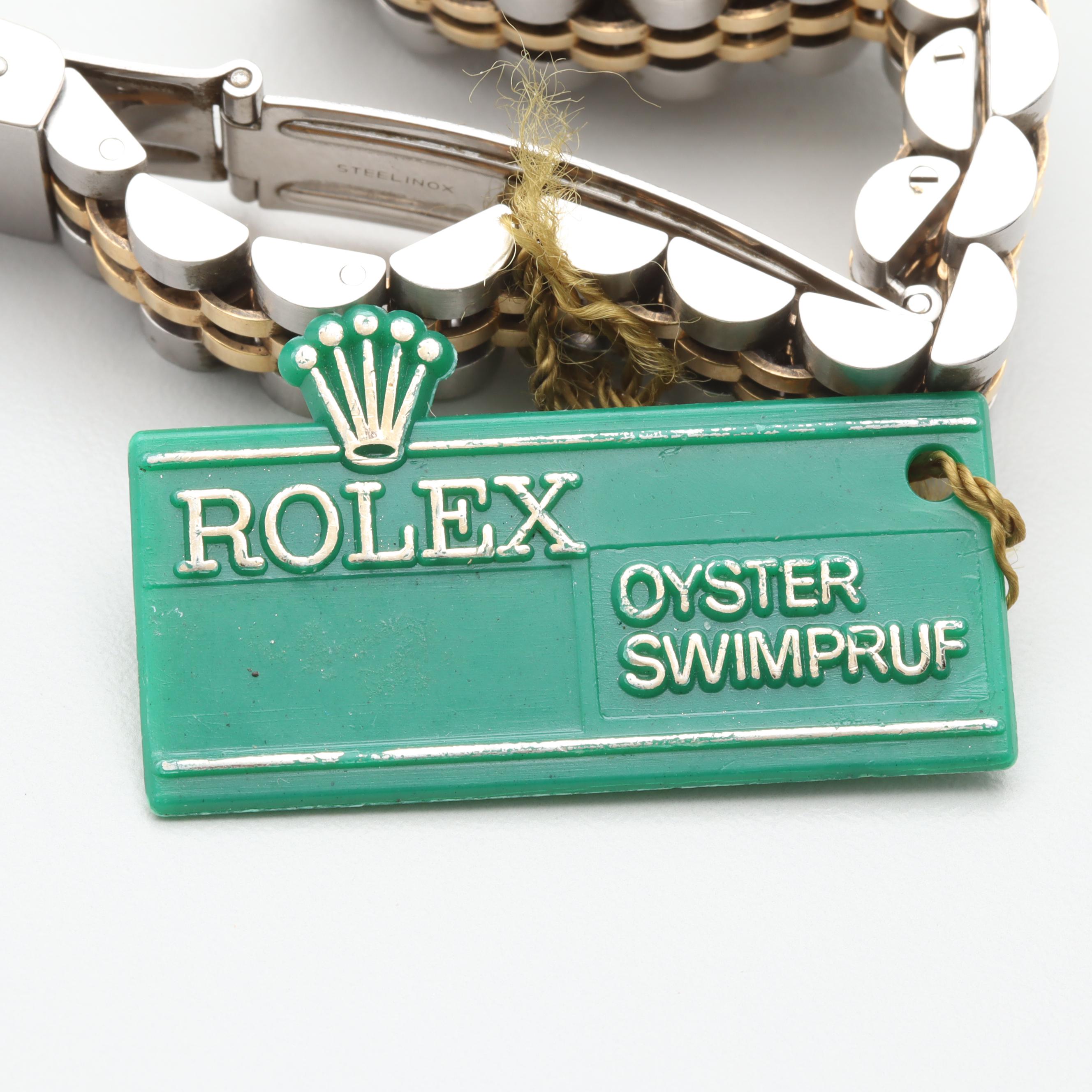 Circa 1986 Rolex Diamond and Mother of Pearl Watch with 18K Accents