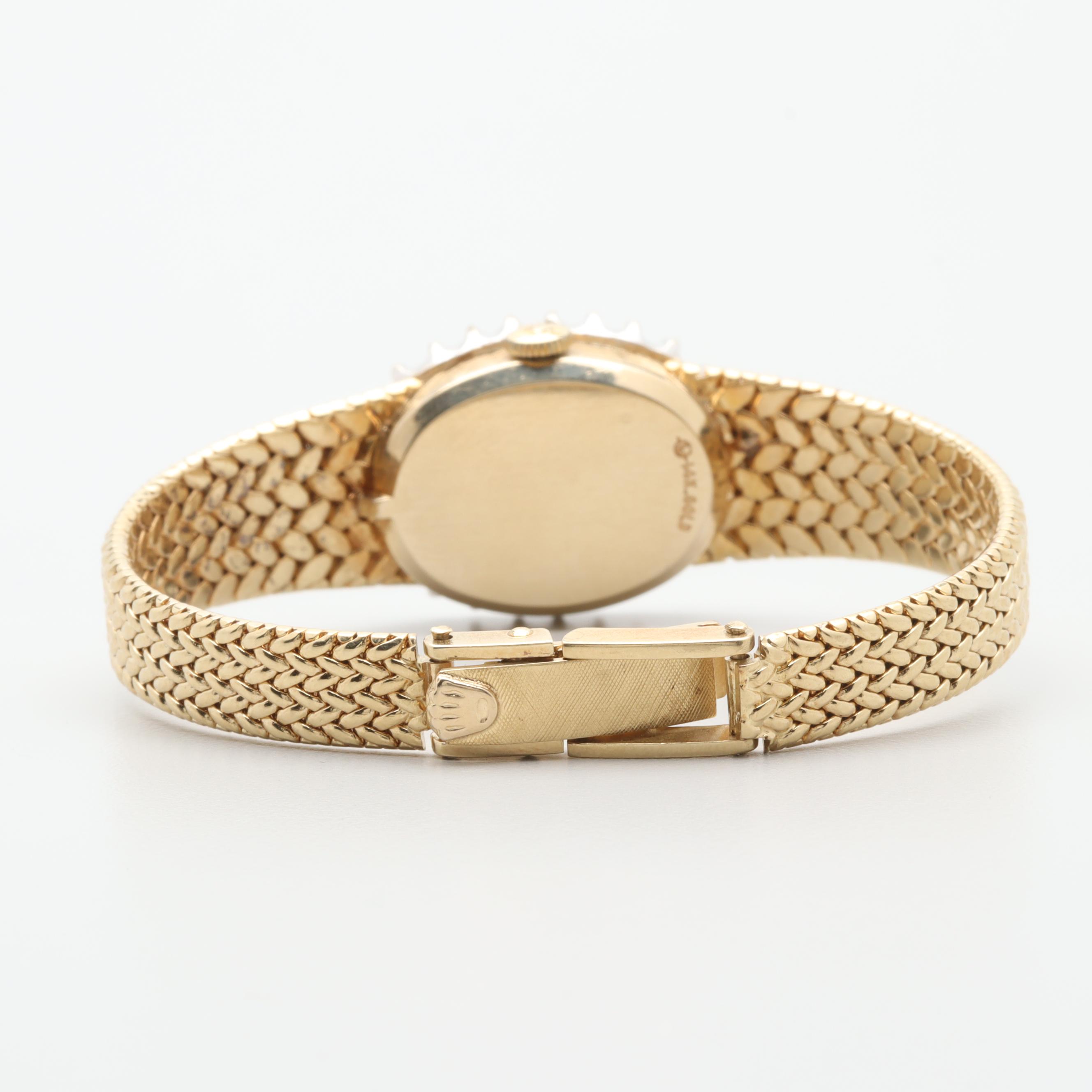 Rolex 14K Yellow Gold 1.00 CTW Diamond Watch