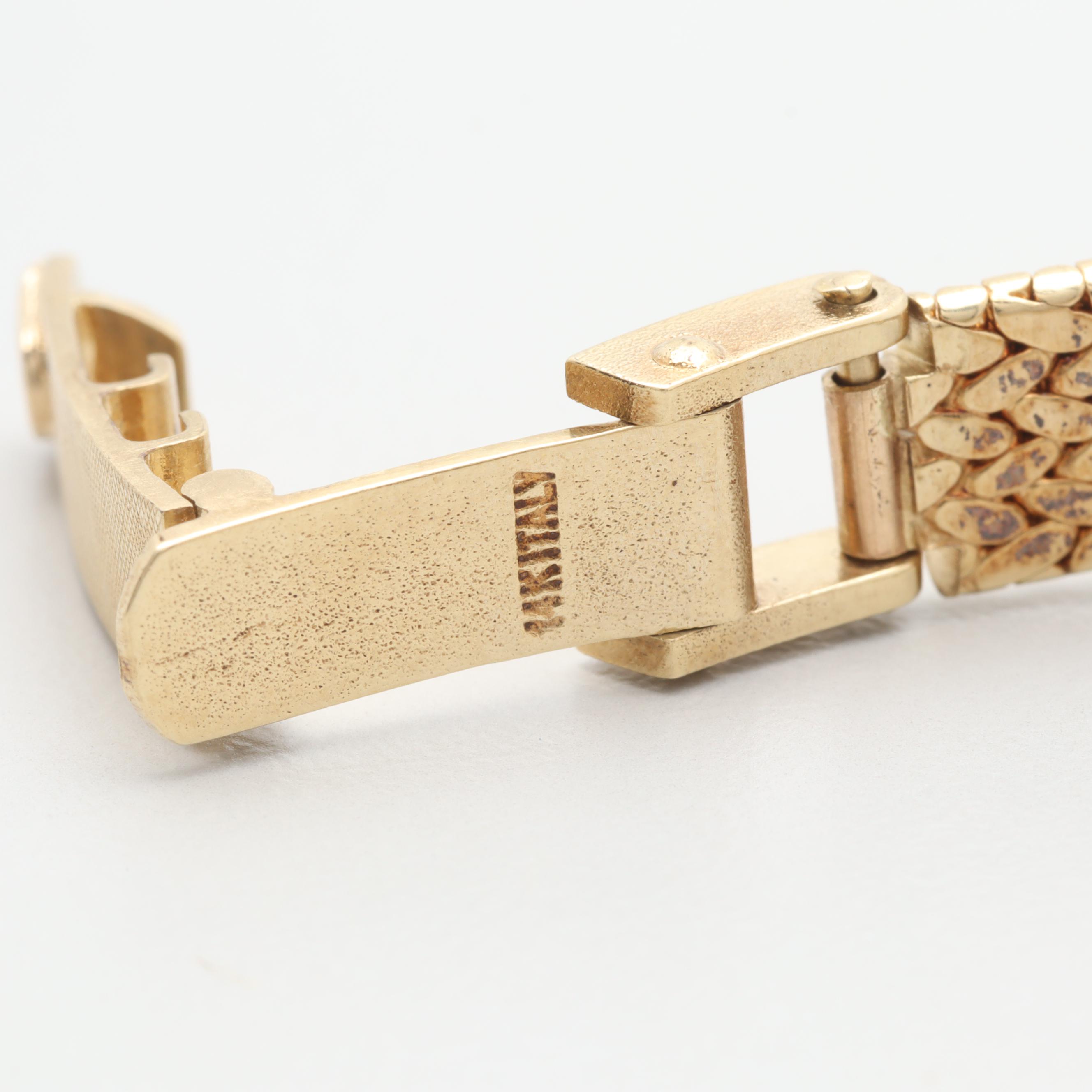 Rolex 14K Yellow Gold 1.00 CTW Diamond Watch