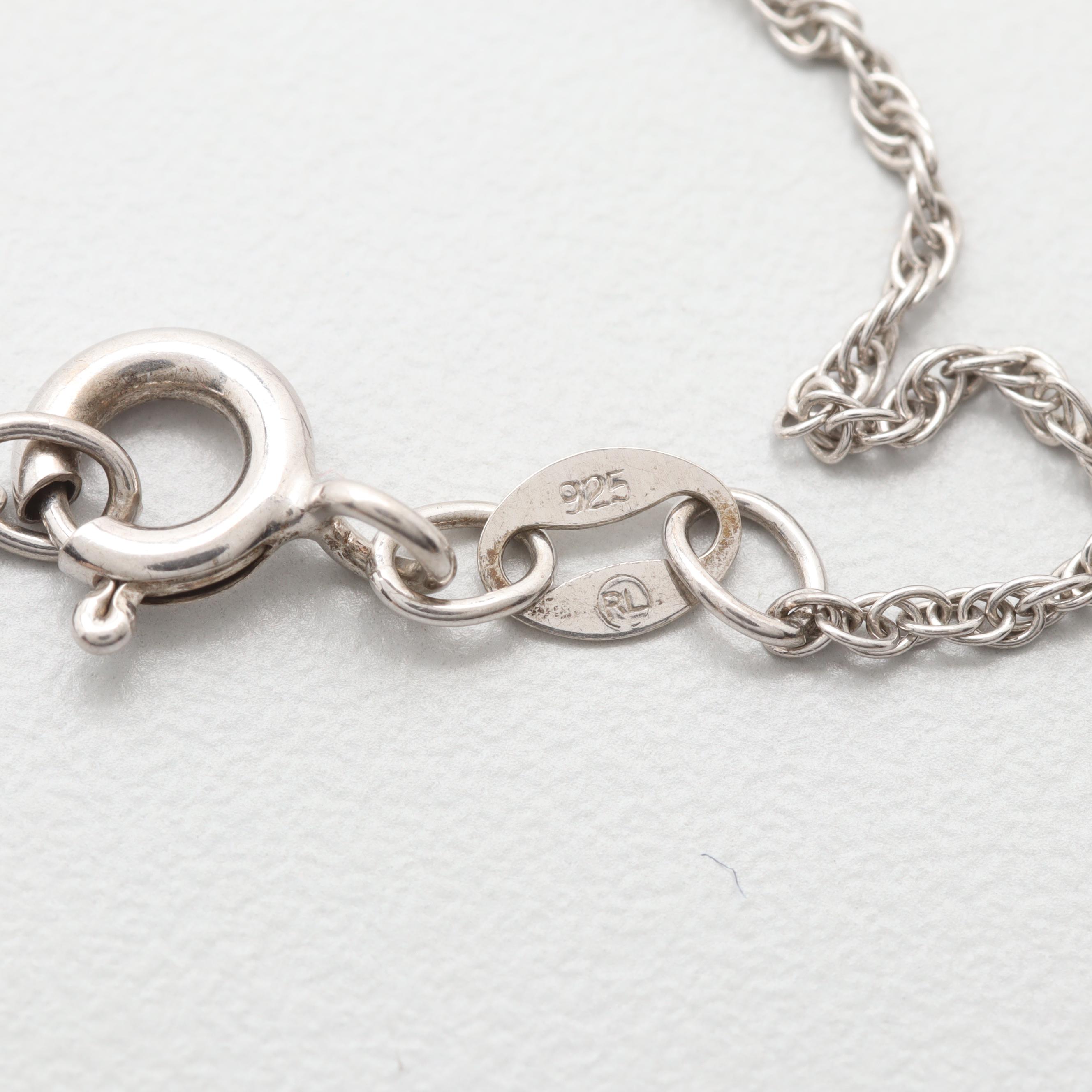 Sterling Silver Necklaces Including Diamonds and Pandora