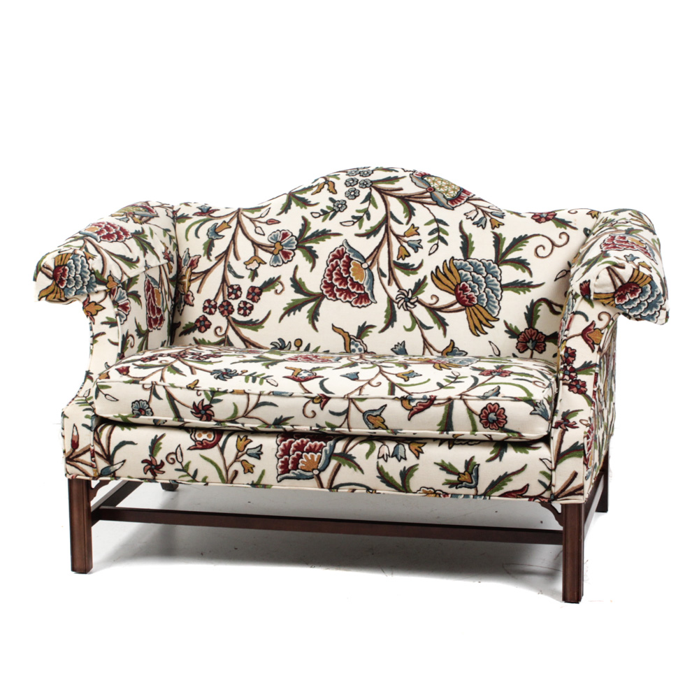 Ethan Allen Traditional Classics Cruel Upholstered Loveseat