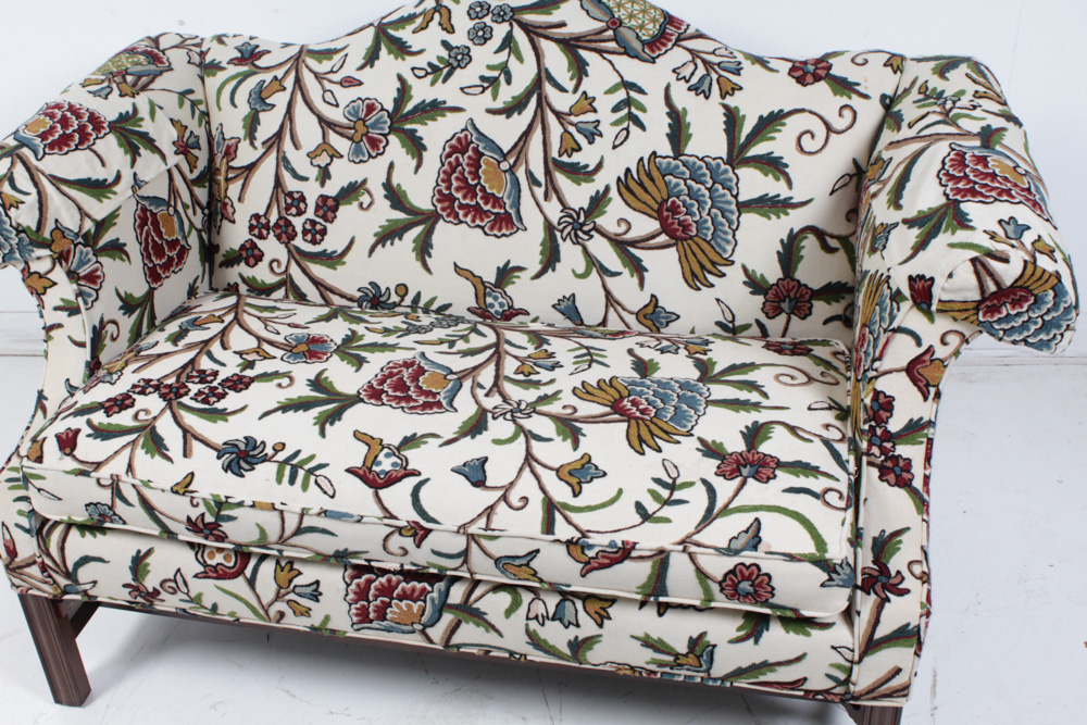 Ethan Allen Traditional Classics Cruel Upholstered Loveseat