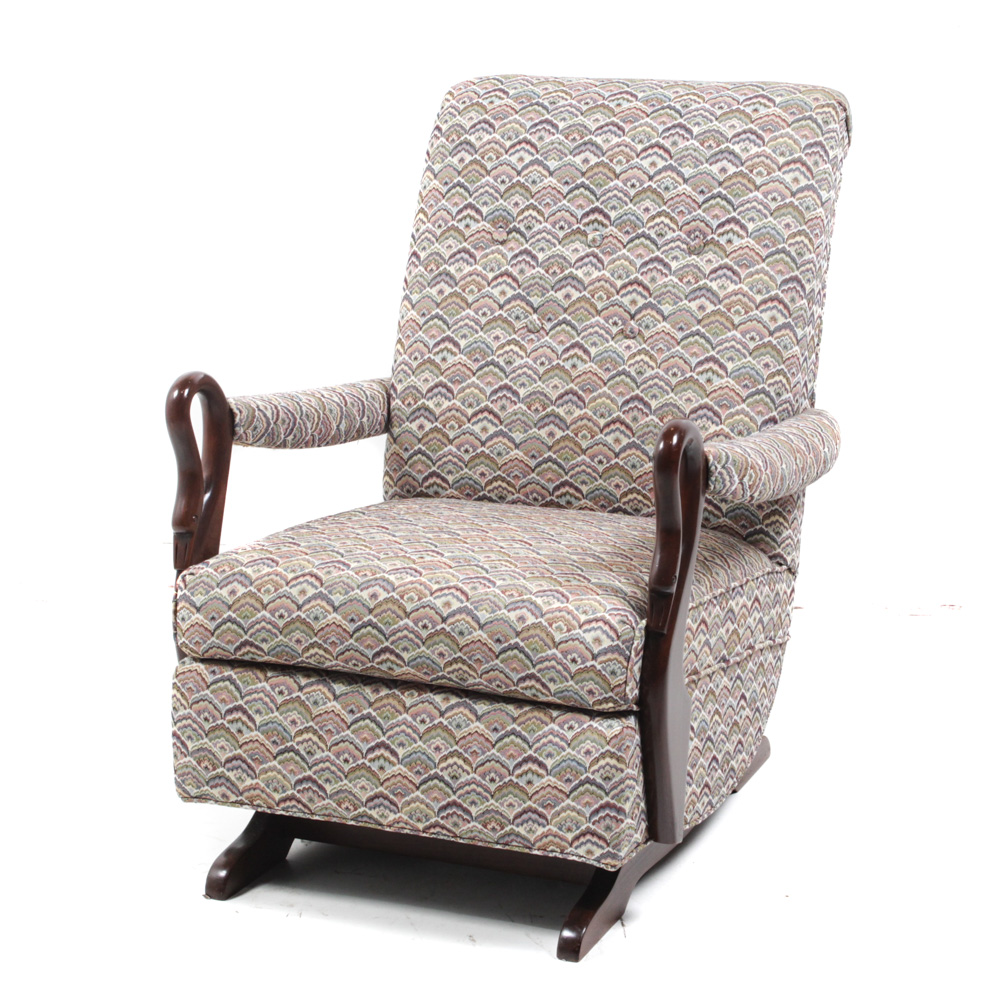 Vintage Upholstered Rocking Chair EBTH