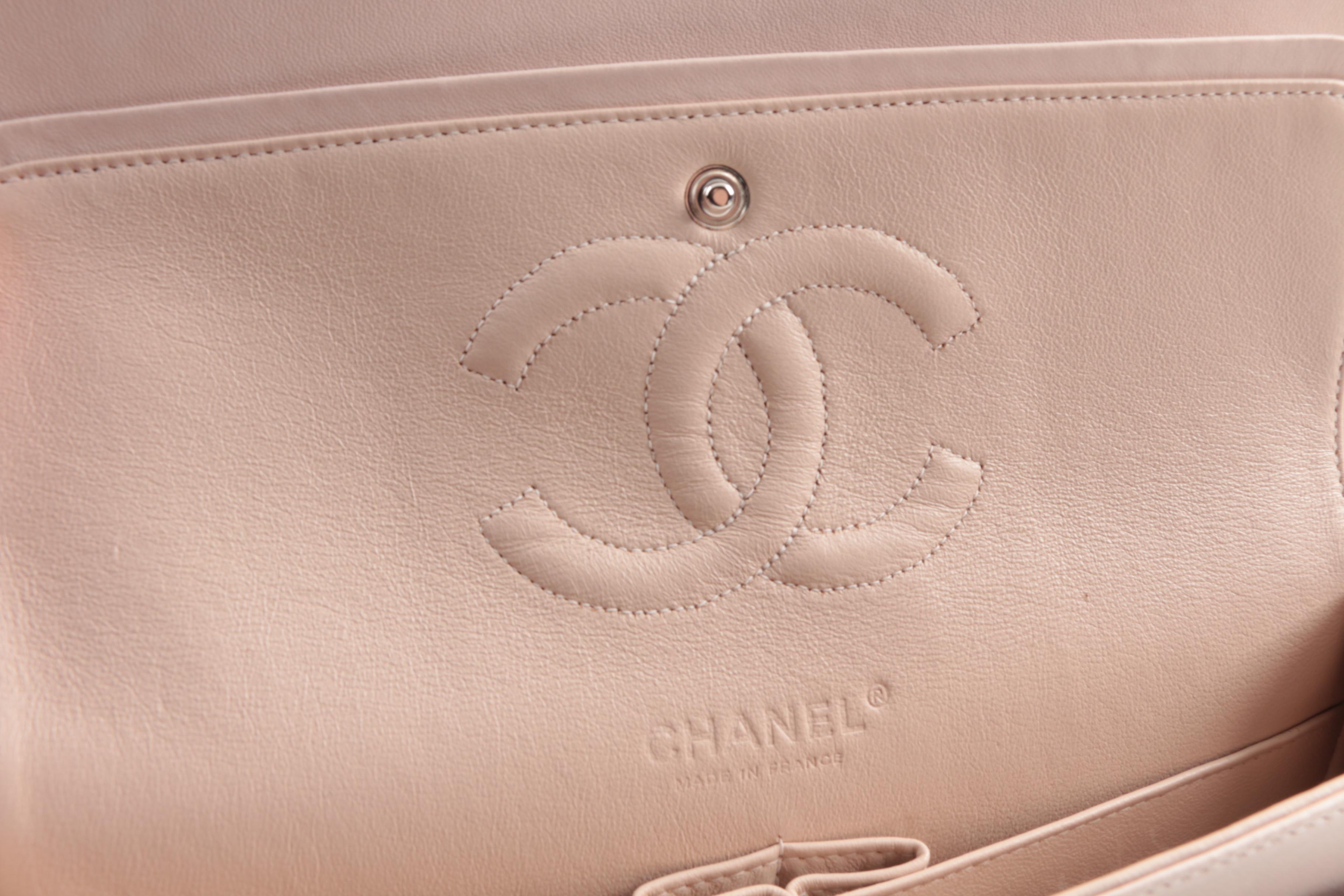 Chanel Black Tweed Medium Double Flap Handbag