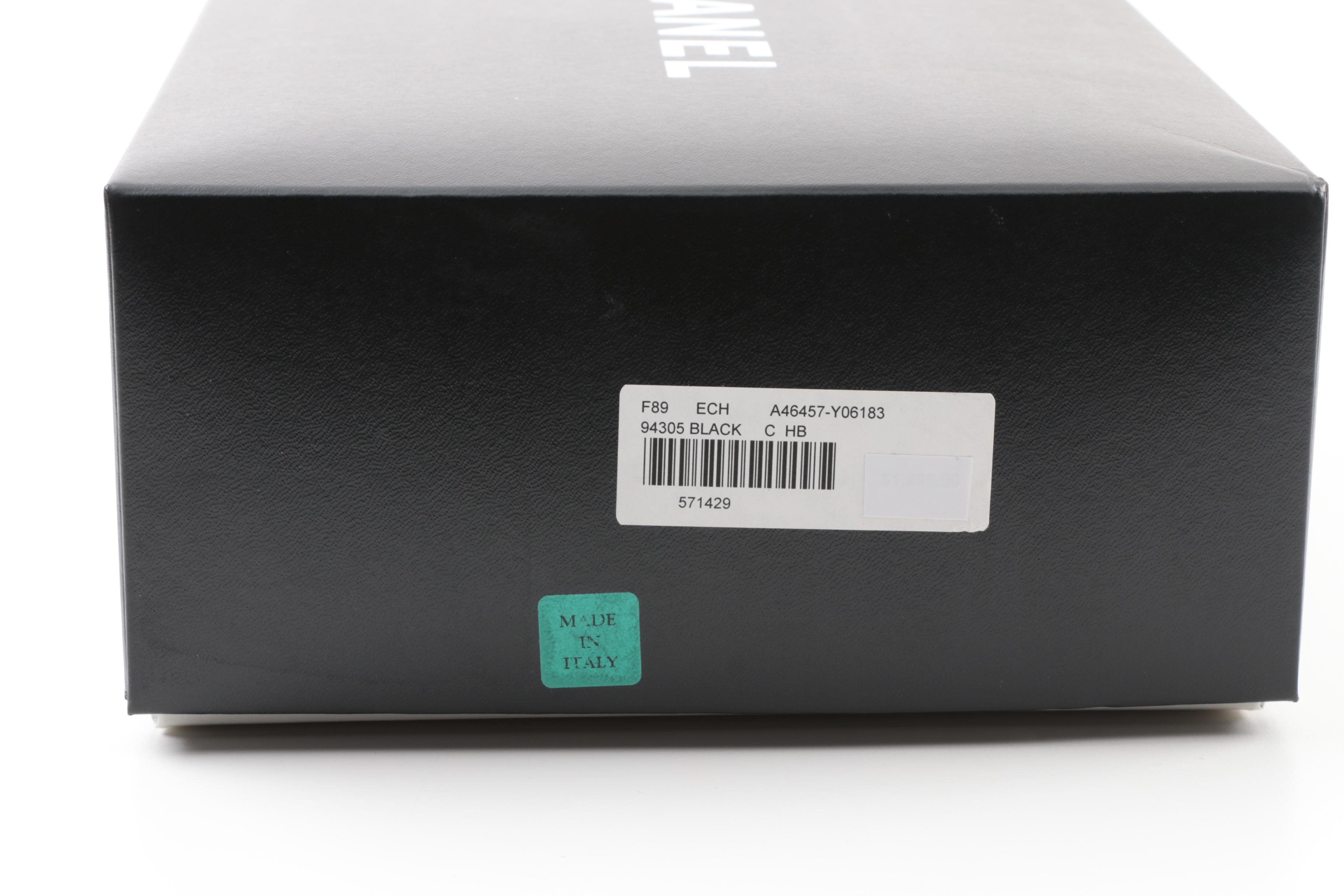 Chanel Black Tweed Medium Double Flap Handbag