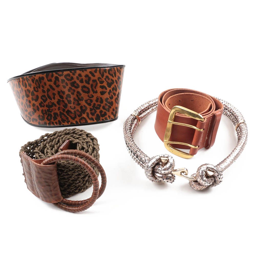 Women's Designer Belts Including Oscar de la Renta, Saks Fifth Avenue and Theory