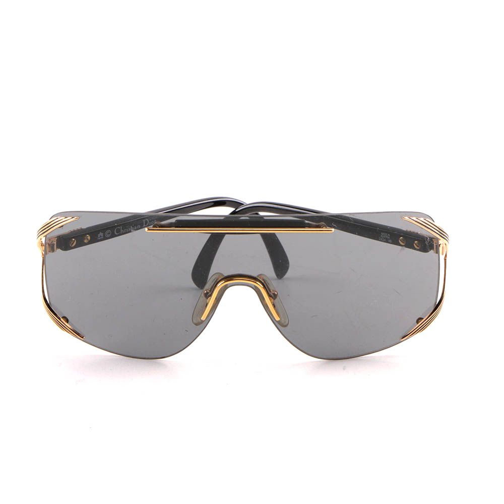 1980s Vintage Christian Dior 2434 Shield Sunglasses