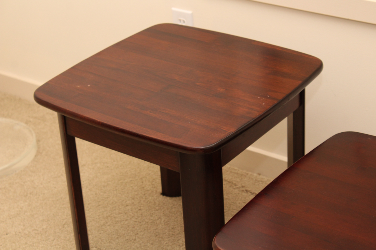 Mahogany Coffee Table and Side Table