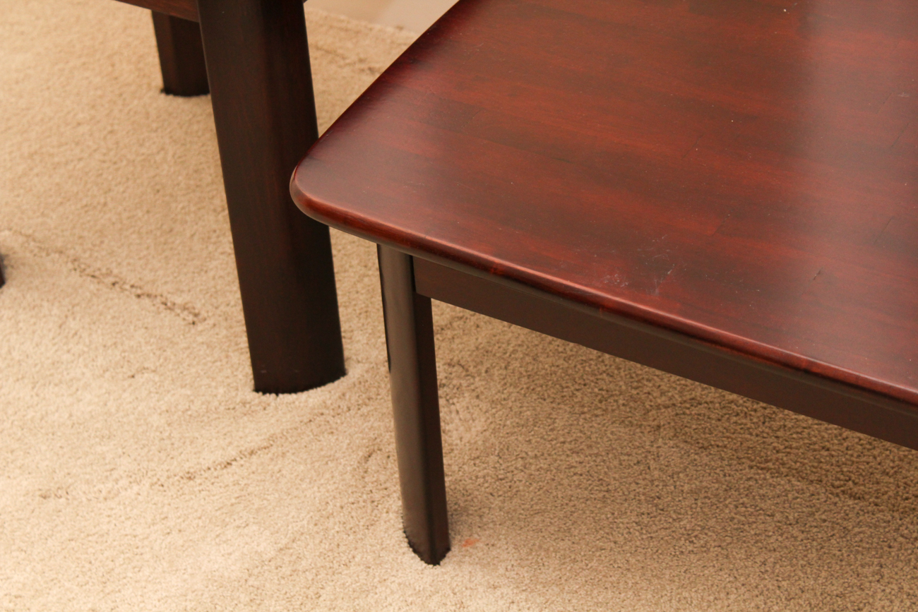 Mahogany Coffee Table and Side Table