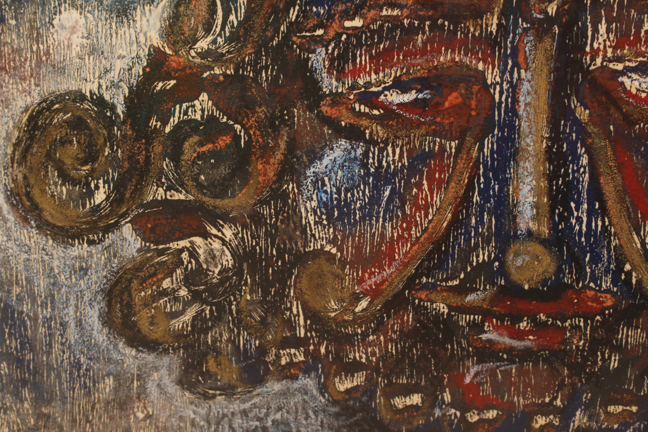 Framed Abstract Monoprints