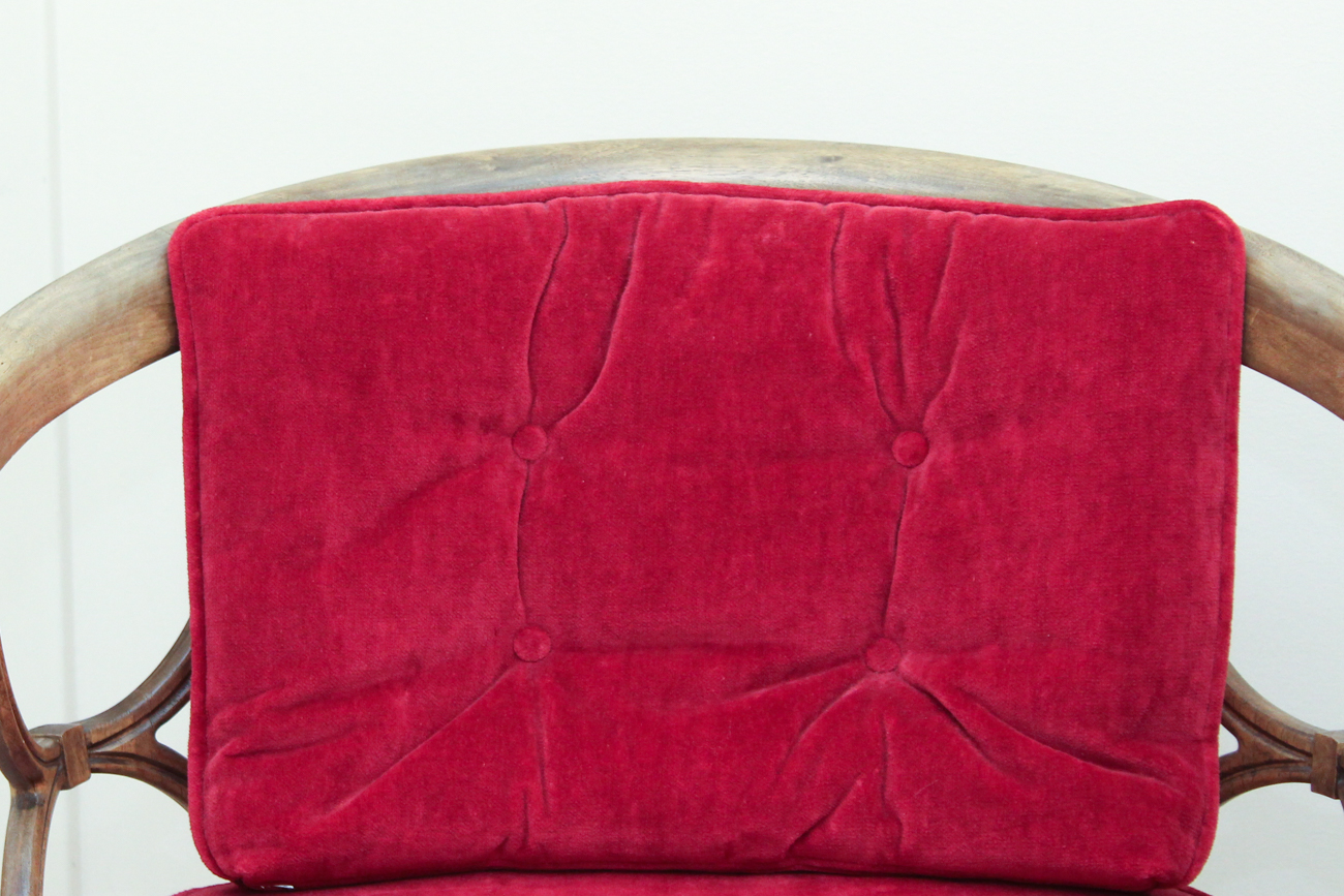 Vintage Tub Back Chairs and Rattan Accent Table