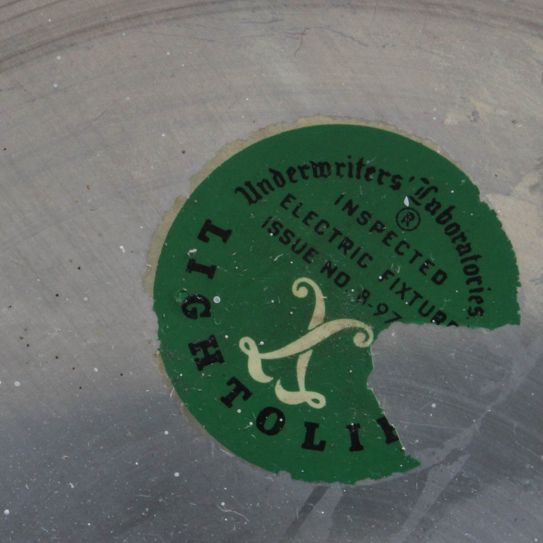 Mid Century Modern Lightolier Pendant Light