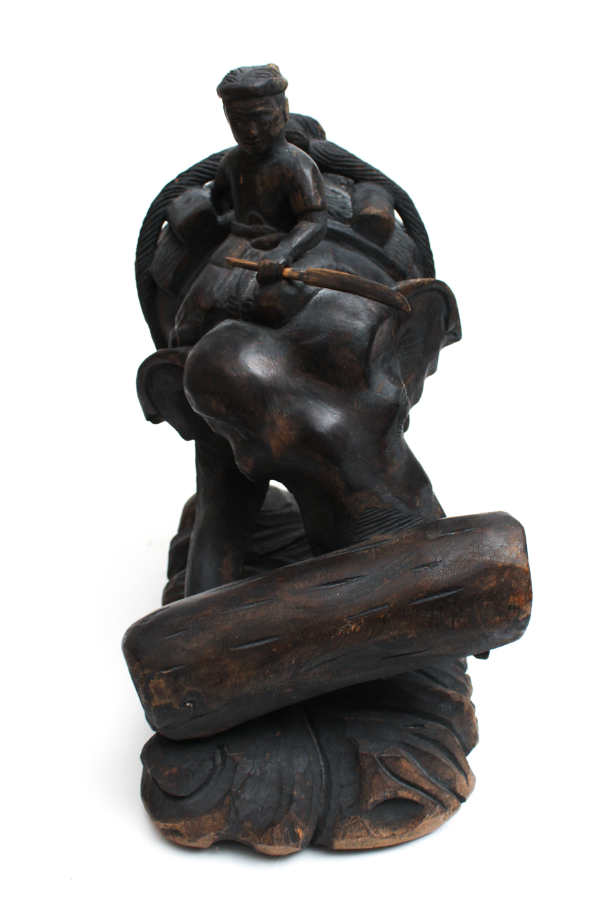 Wooden Elephant Carving