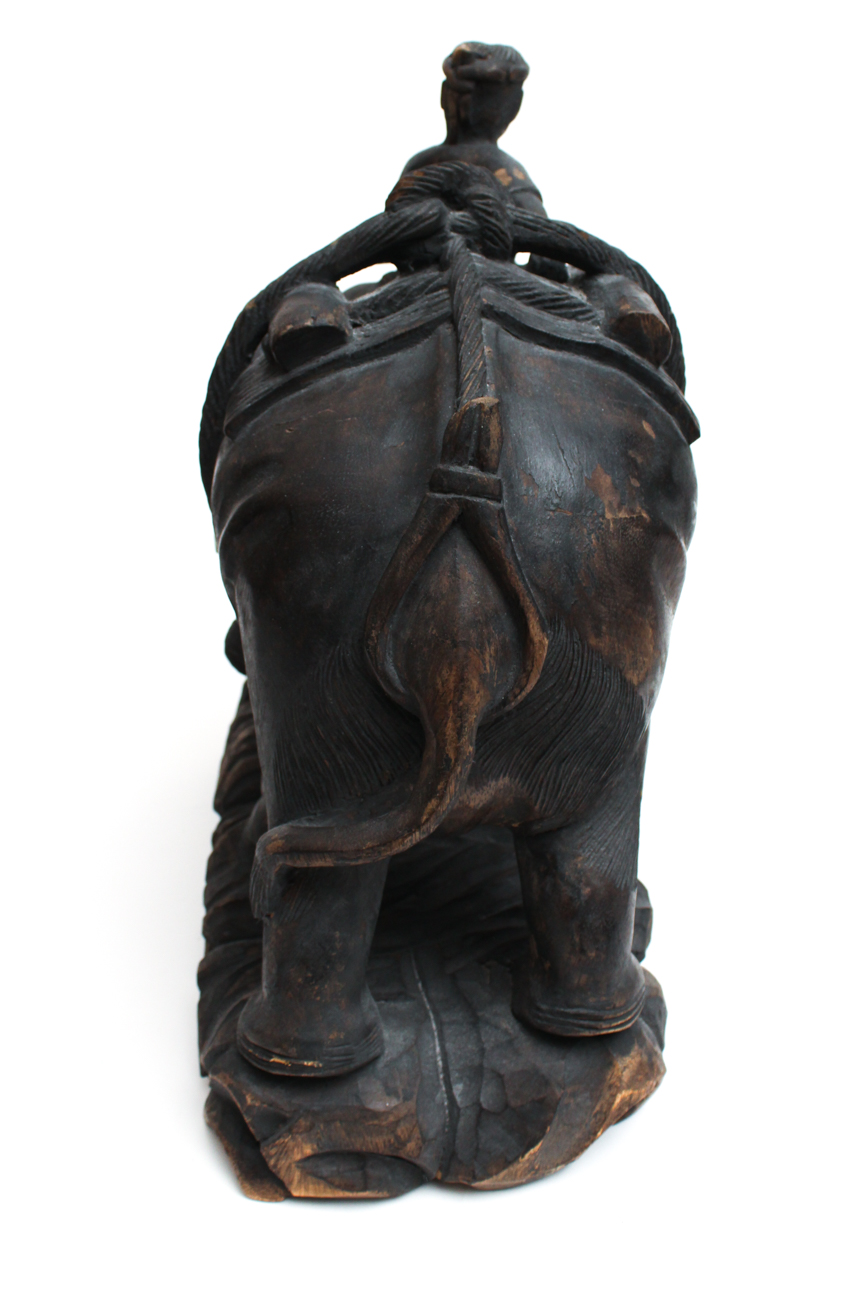 Wooden Elephant Carving