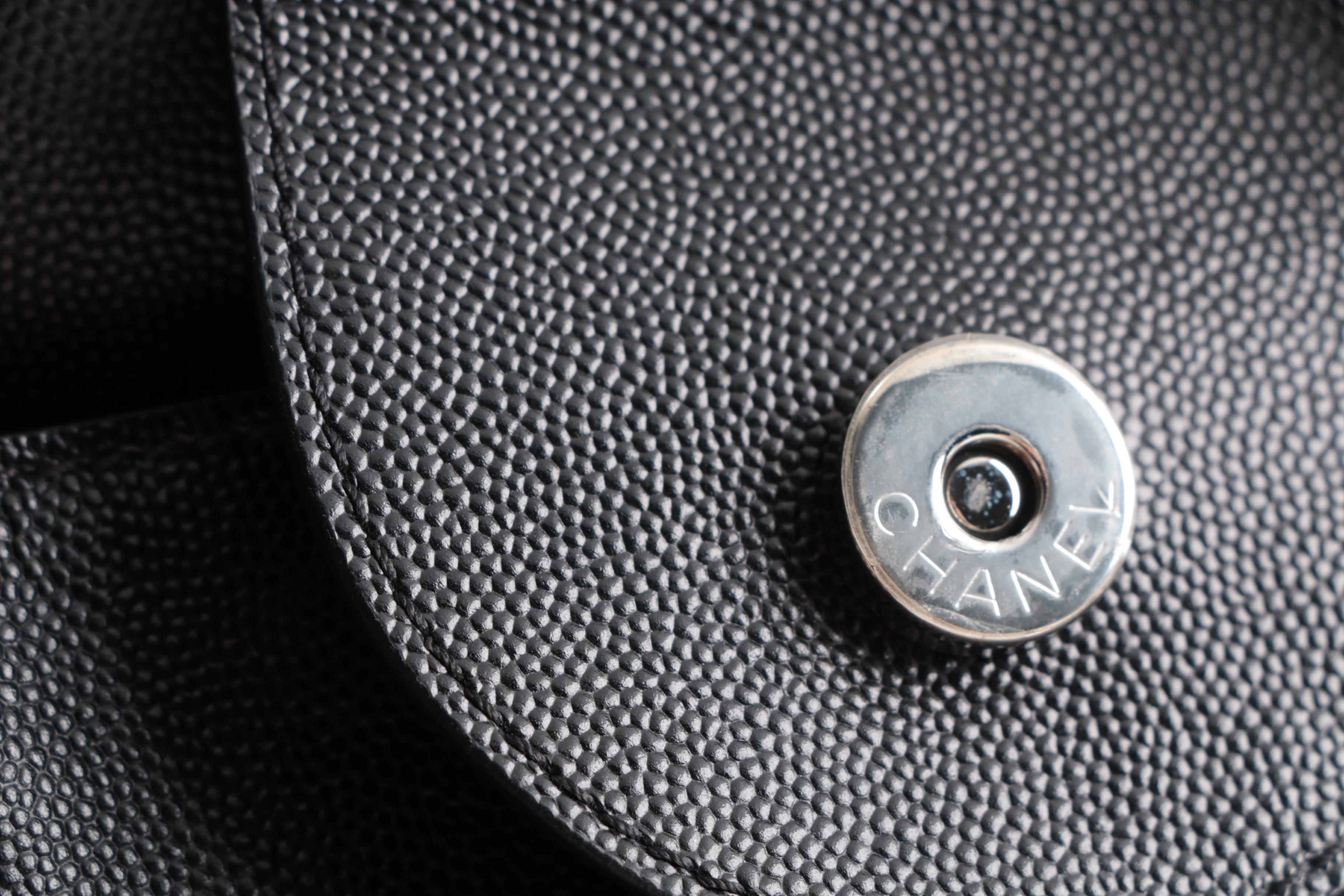 Chanel Studded Black Calfskin Deauville Medium Shopping Tote, Spring 2018