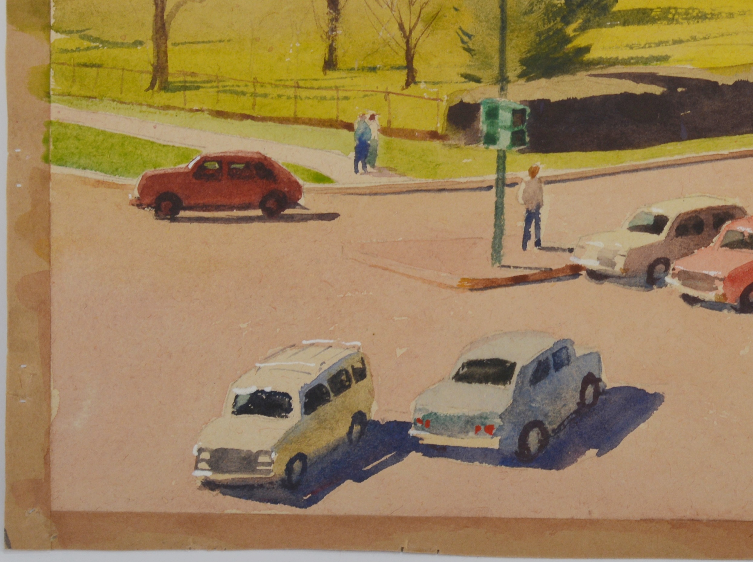 Edmond J. Fitzgerald Original Watercolor "Spring Grove At Winton"