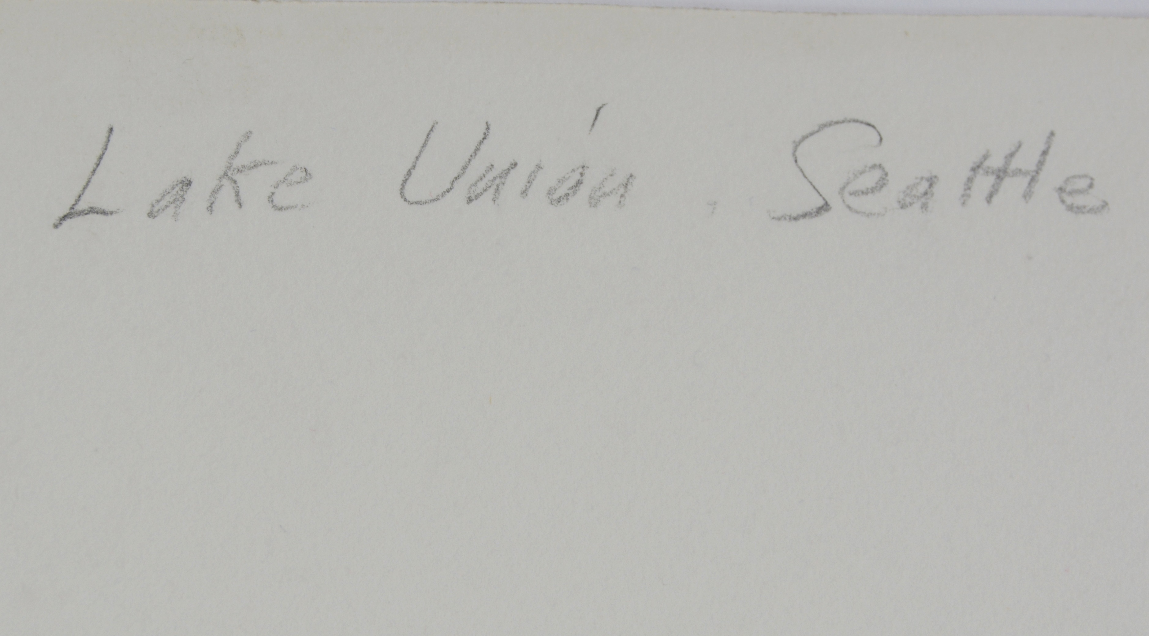 Edmond J. Fitzgerald Original Watercolor "Lake Union Seattle"