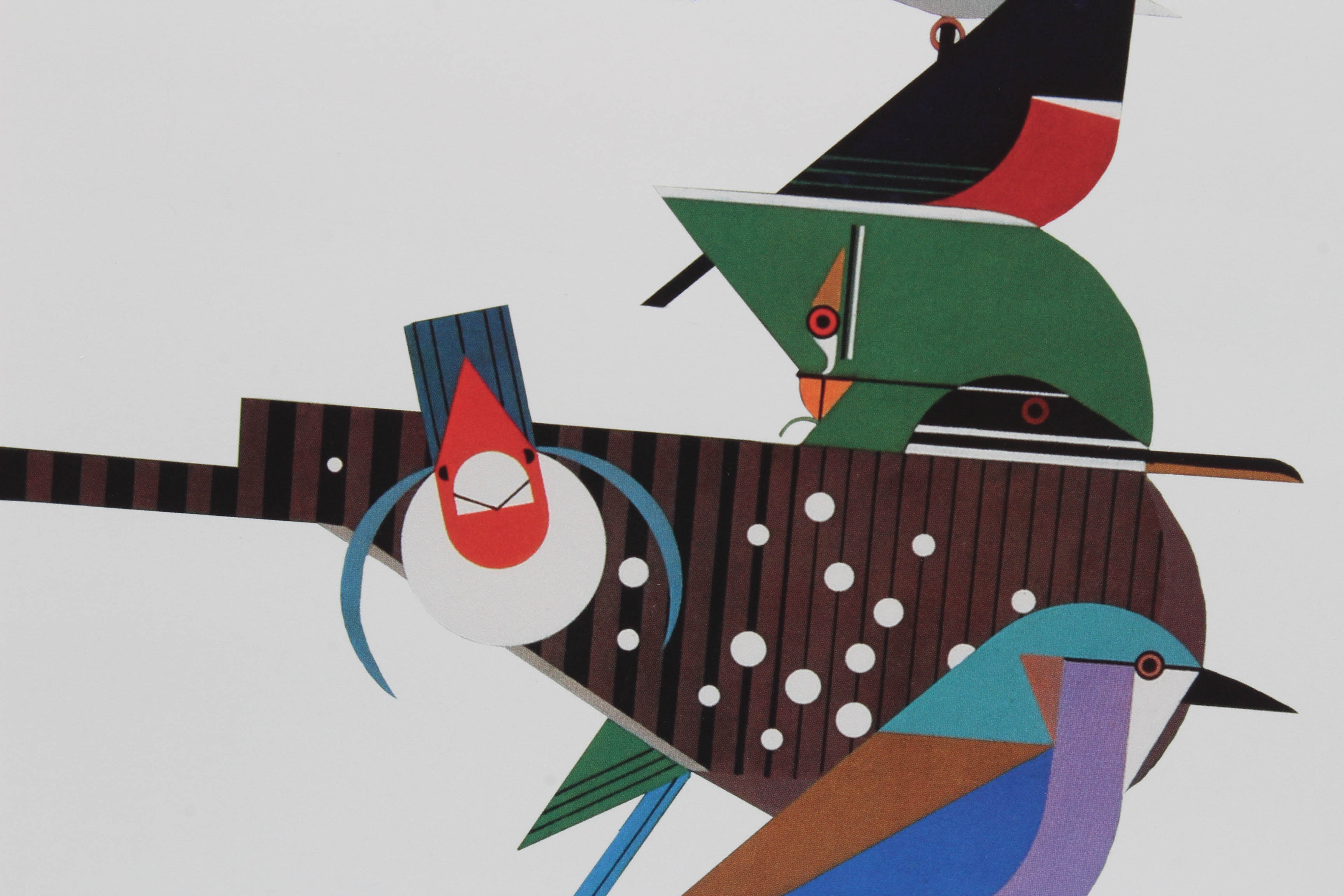 Charley Harper Offset Lithograph "Rainforest Birds"