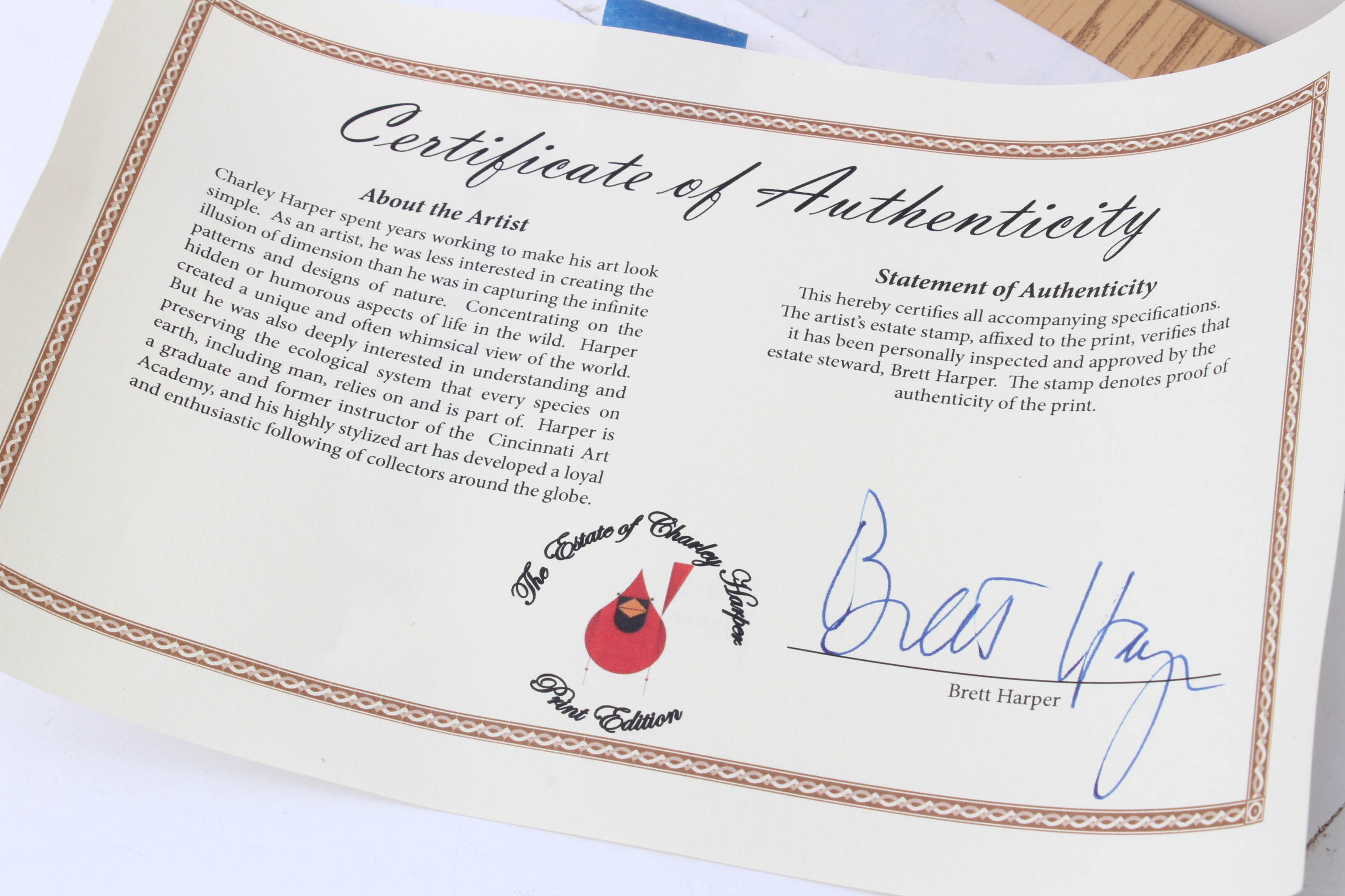 Charley Harper Offset Lithograph "Rainforest Birds"